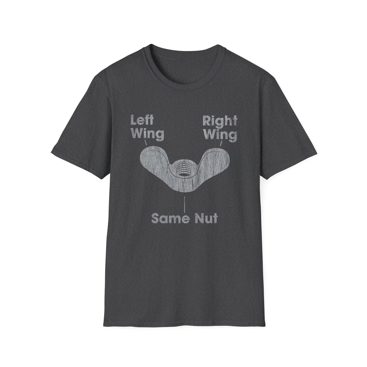 Left Wing Right Wing Same Nut - Unisex Softstyle T-Shirt