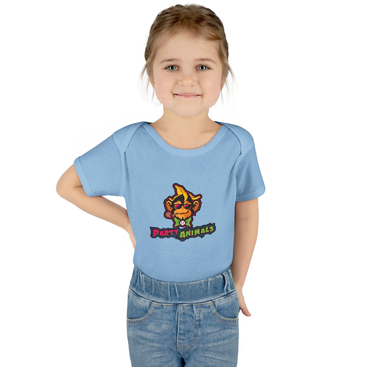 Onesie - Banana Ball League Team Party Animals Infant Baby Rib Bodysuit