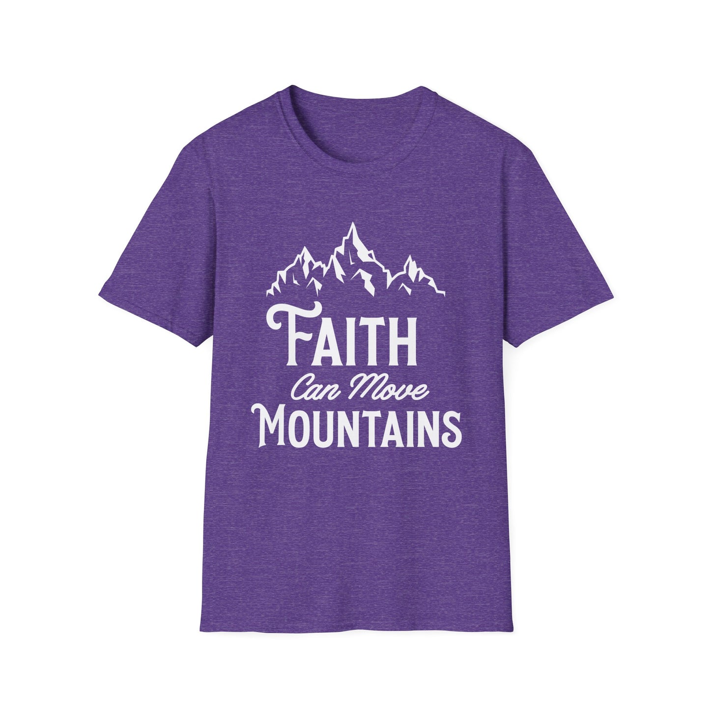 Faith can move mountains - Unisex Softstyle T-Shirt