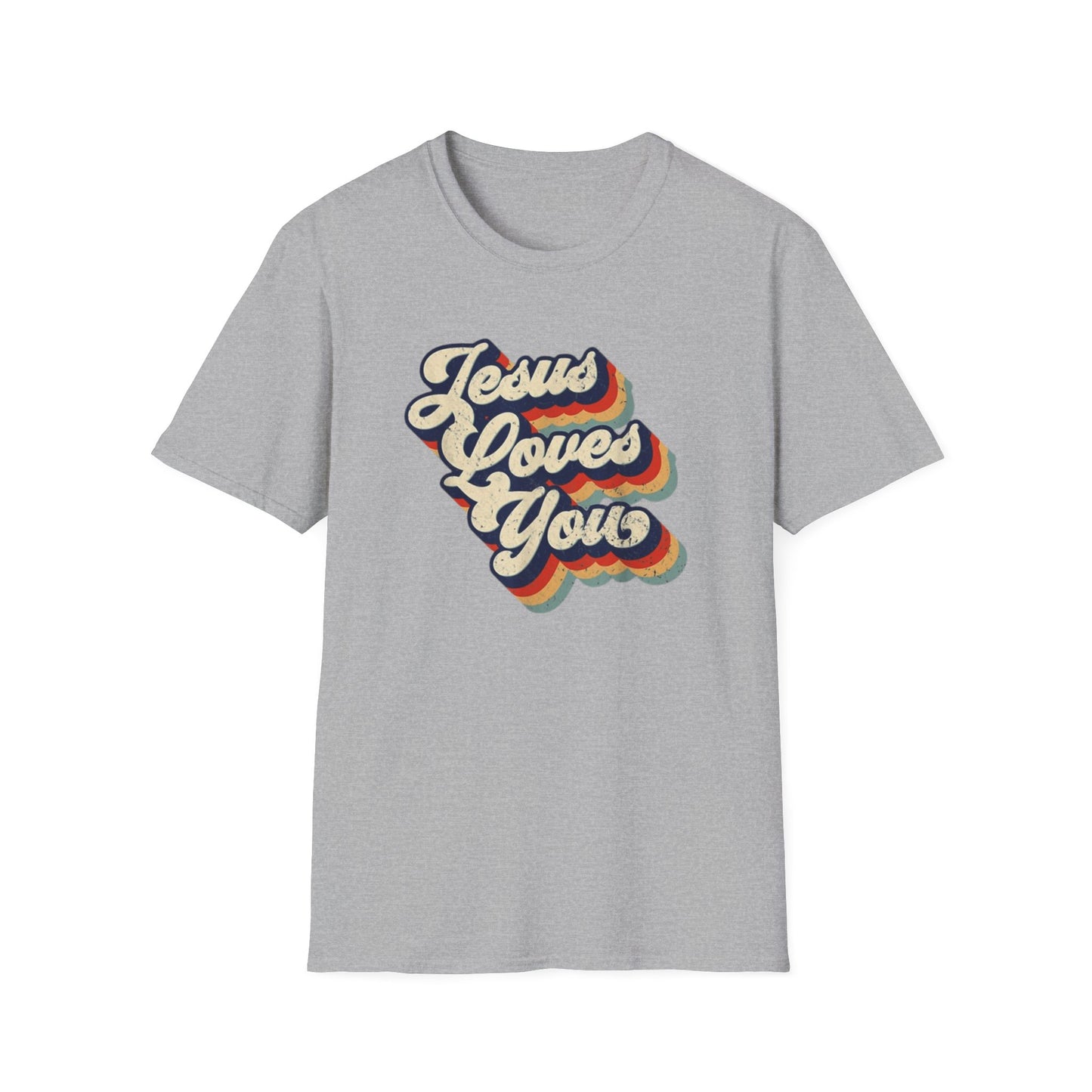 Jesus Loves You - Unisex Softstyle T-Shirt - Fun and Casual Wear for All Occasions