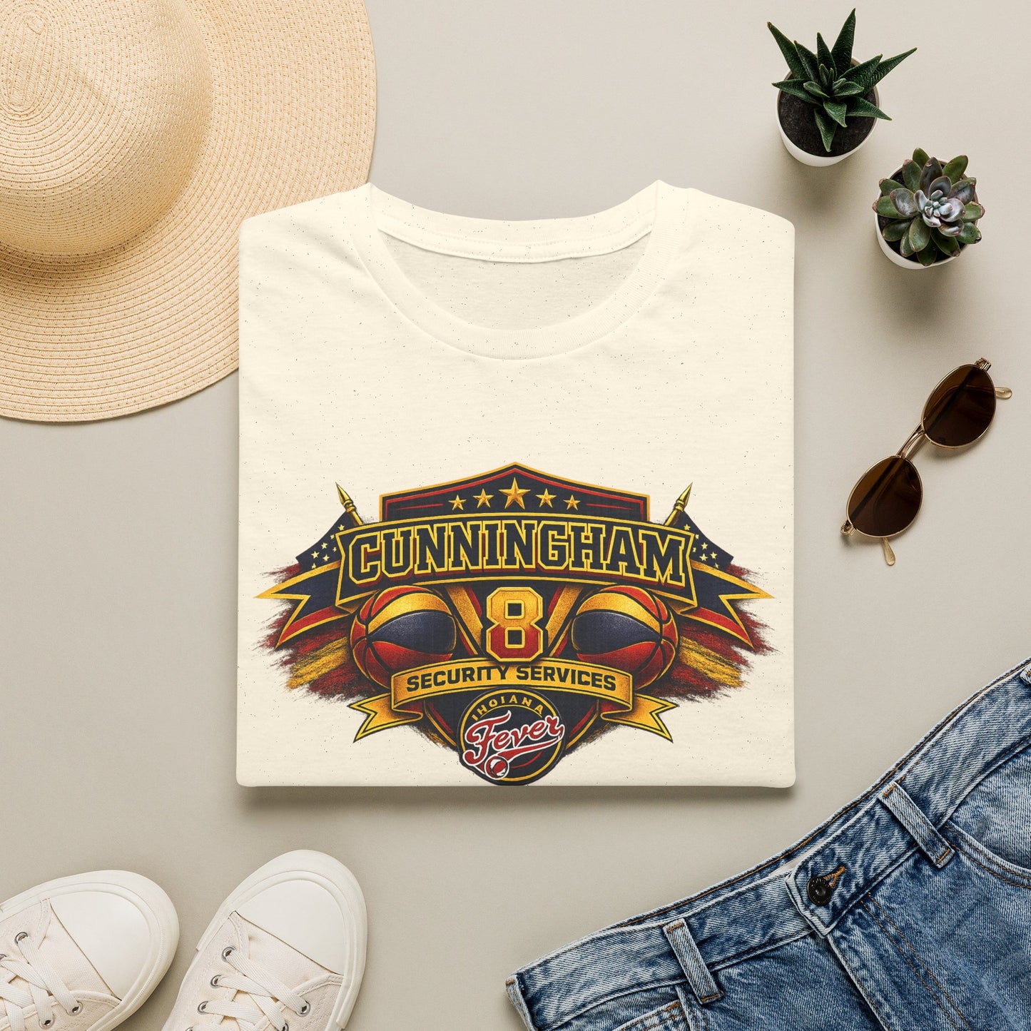 Cunningham 8 Security Services Vintage Logo T-Shirt