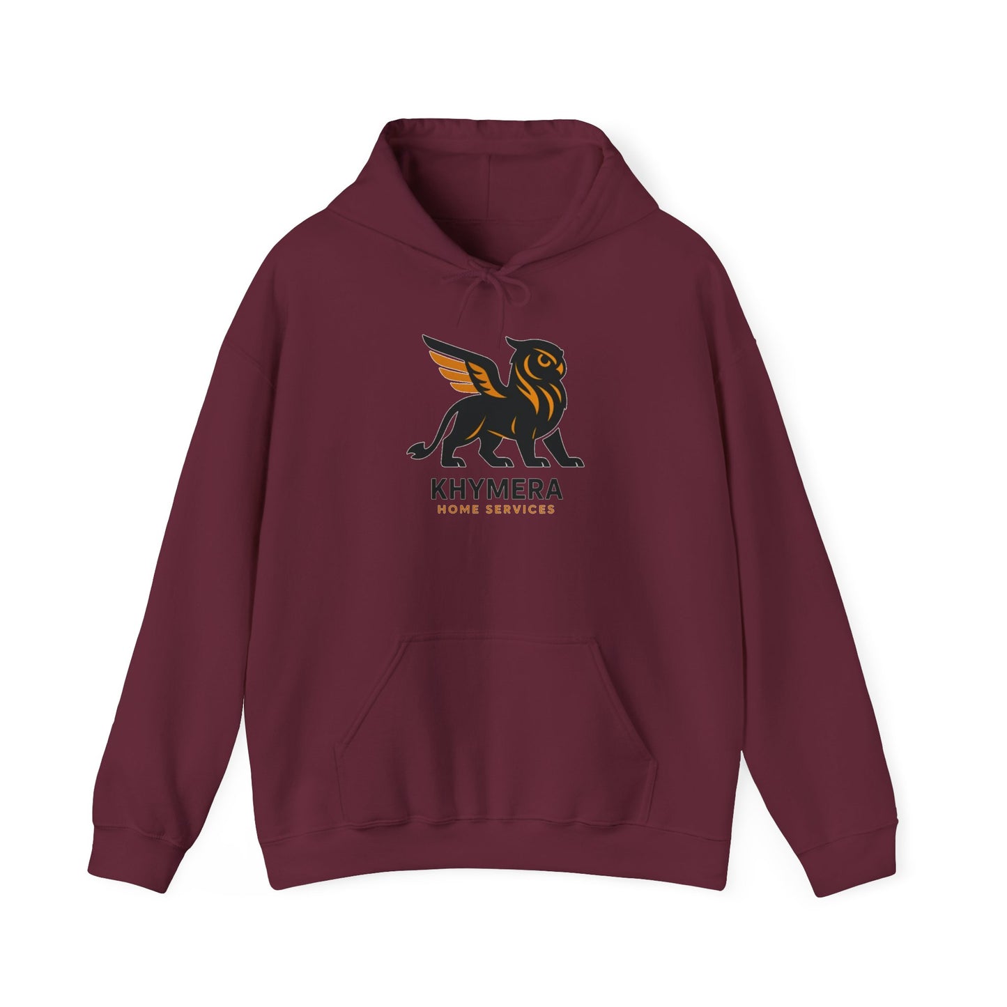 Khymera Home Services Dragon Hoodie, Cozy Unisex Hooded Sweatshirt, Gift for Homeowners, Dragon Lover Apparel, Cool Casual Wear