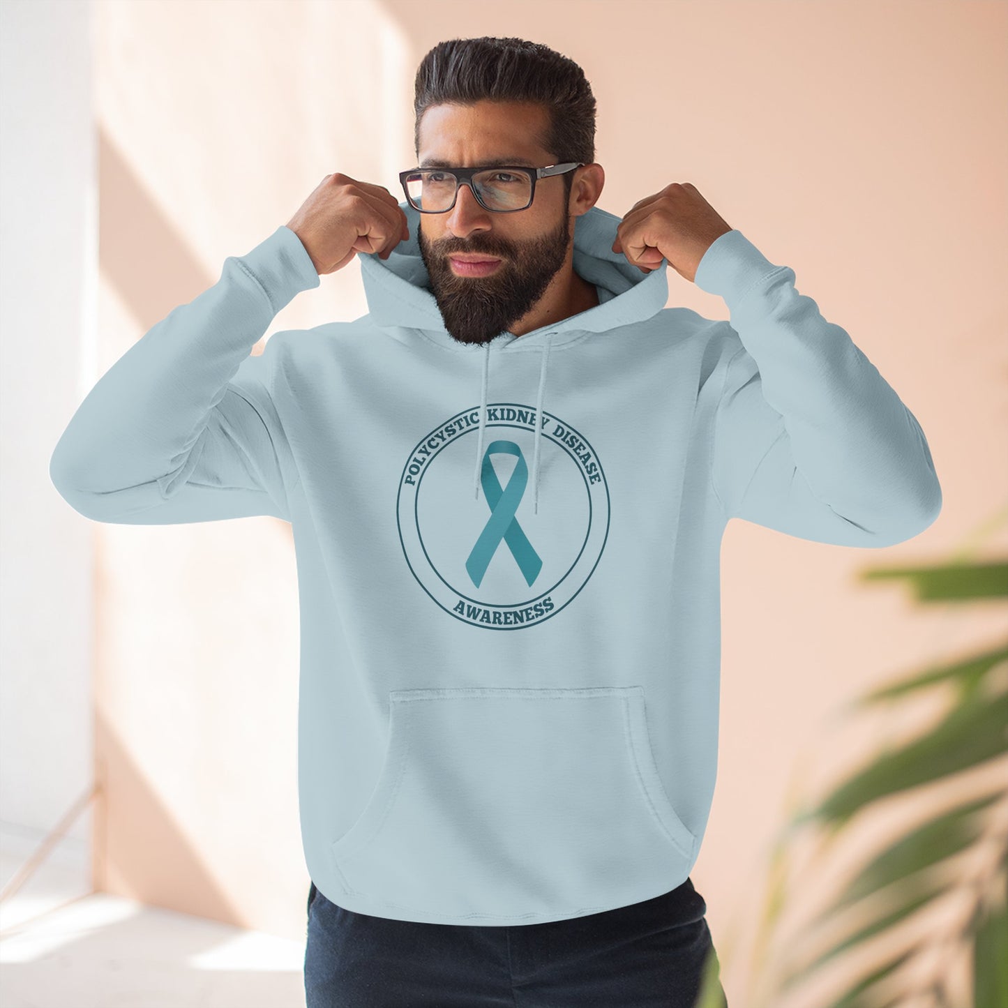Fleece Hoodie Polycystic Kidney Disease Awareness