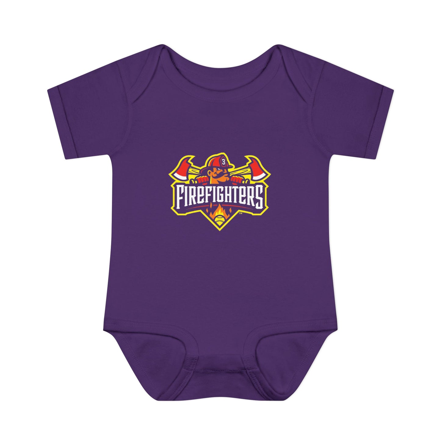 Baby Onesie - Banana Ball League Team Firefighters Design
