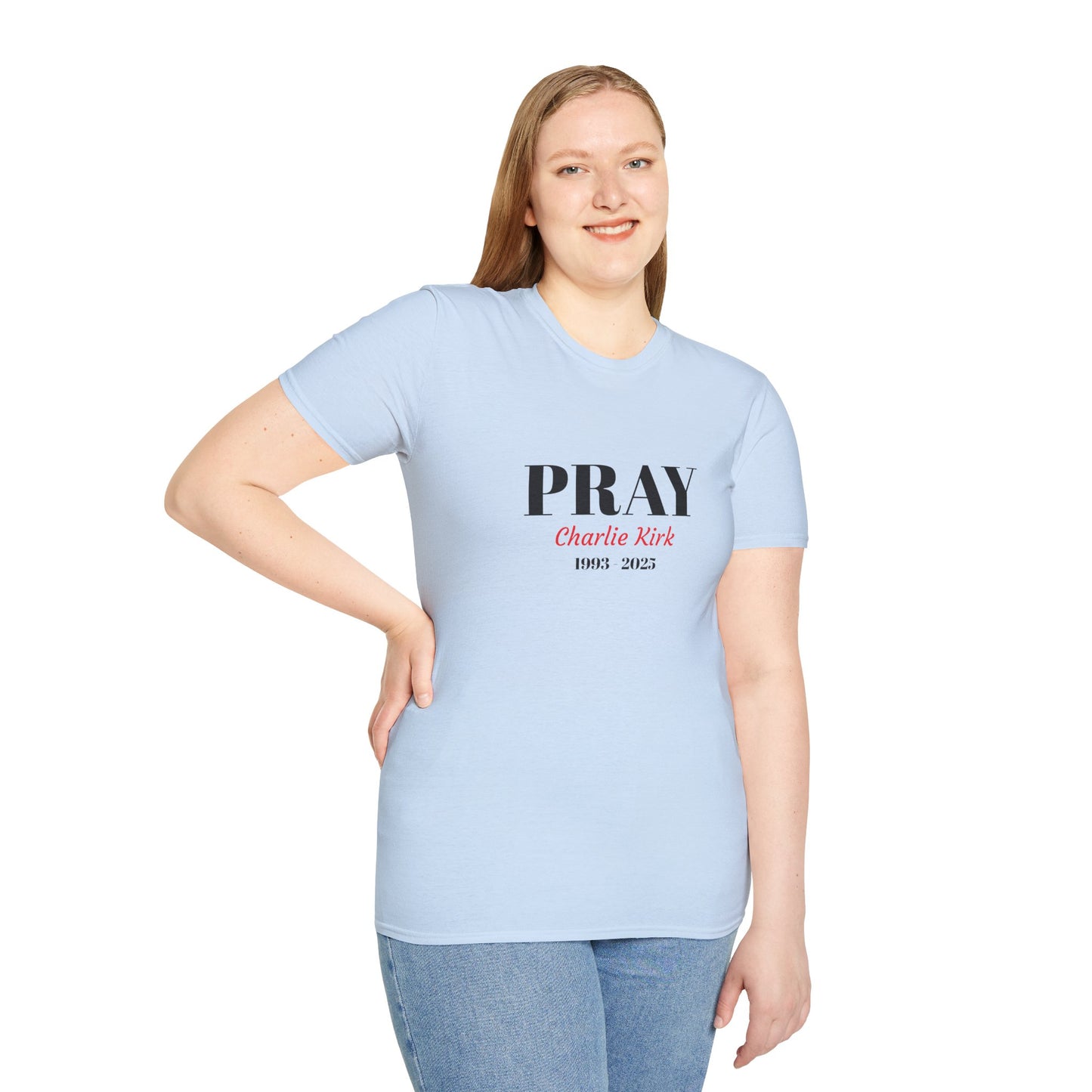 Unisex T-Shirt Charlie Kirk Remembrance Pray Shirt