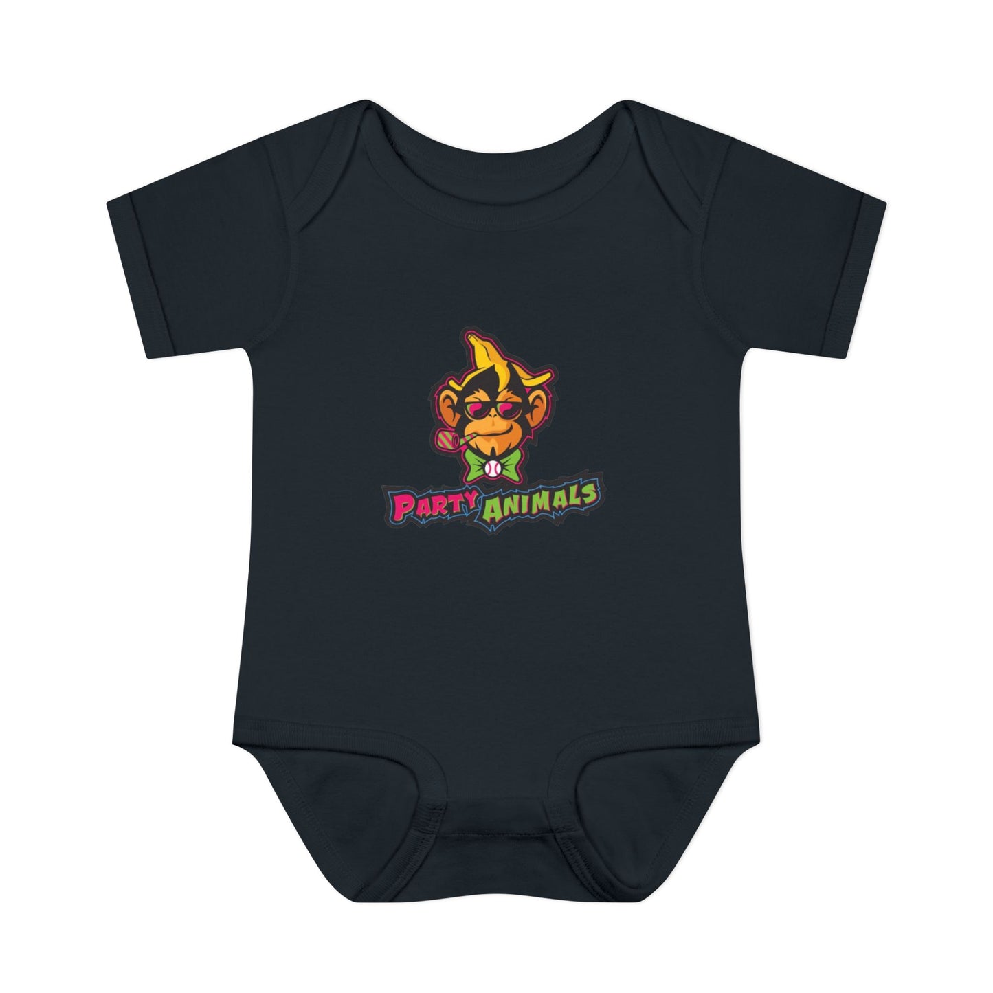 Onesie - Banana Ball League Team Party Animals Infant Baby Rib Bodysuit