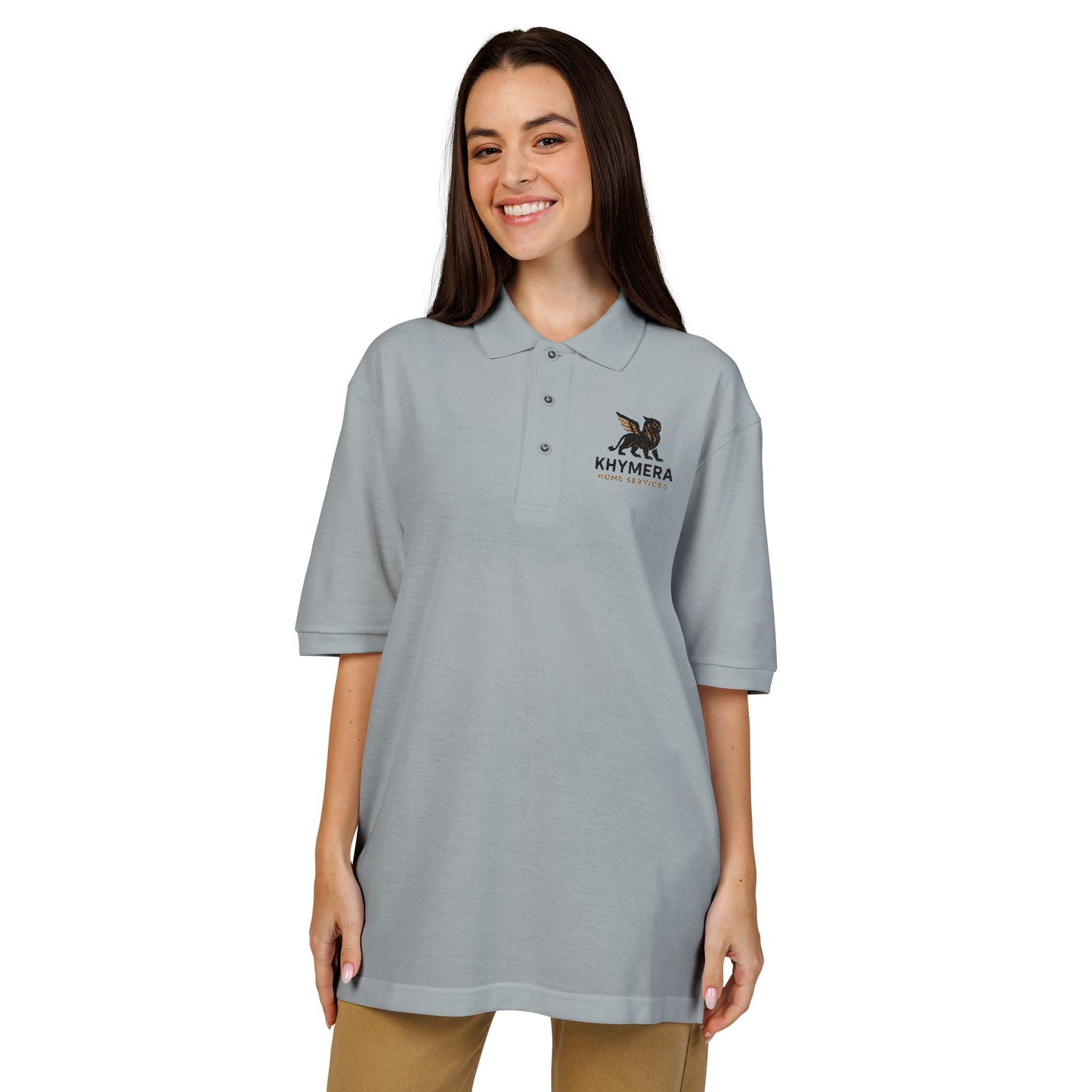 Khymera Home Services Elegant Embroidered Unisex Polo Shirt