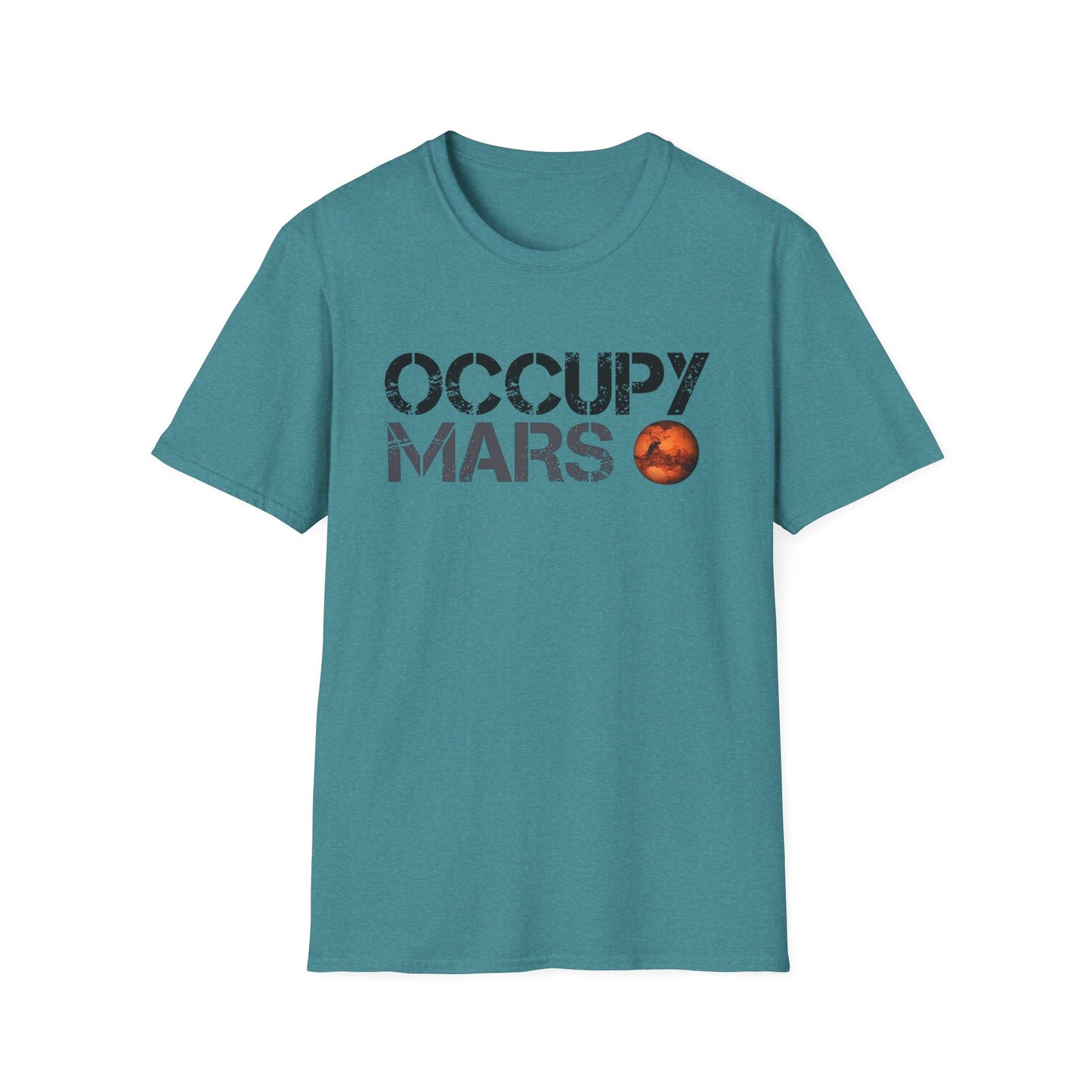 Occupy Mars Unisex Softstyle T-Shirt | Space Enthusiast Apparel