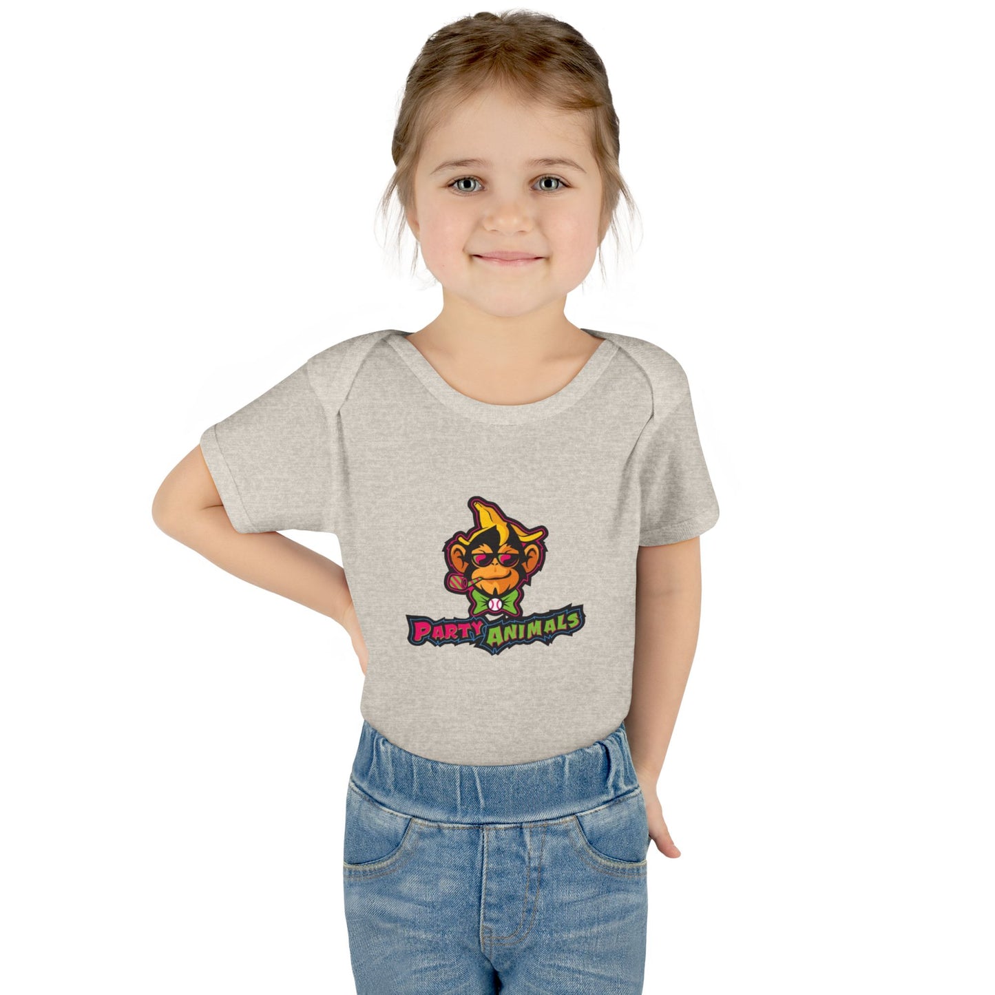 Onesie - Banana Ball League Team Party Animals Infant Baby Rib Bodysuit