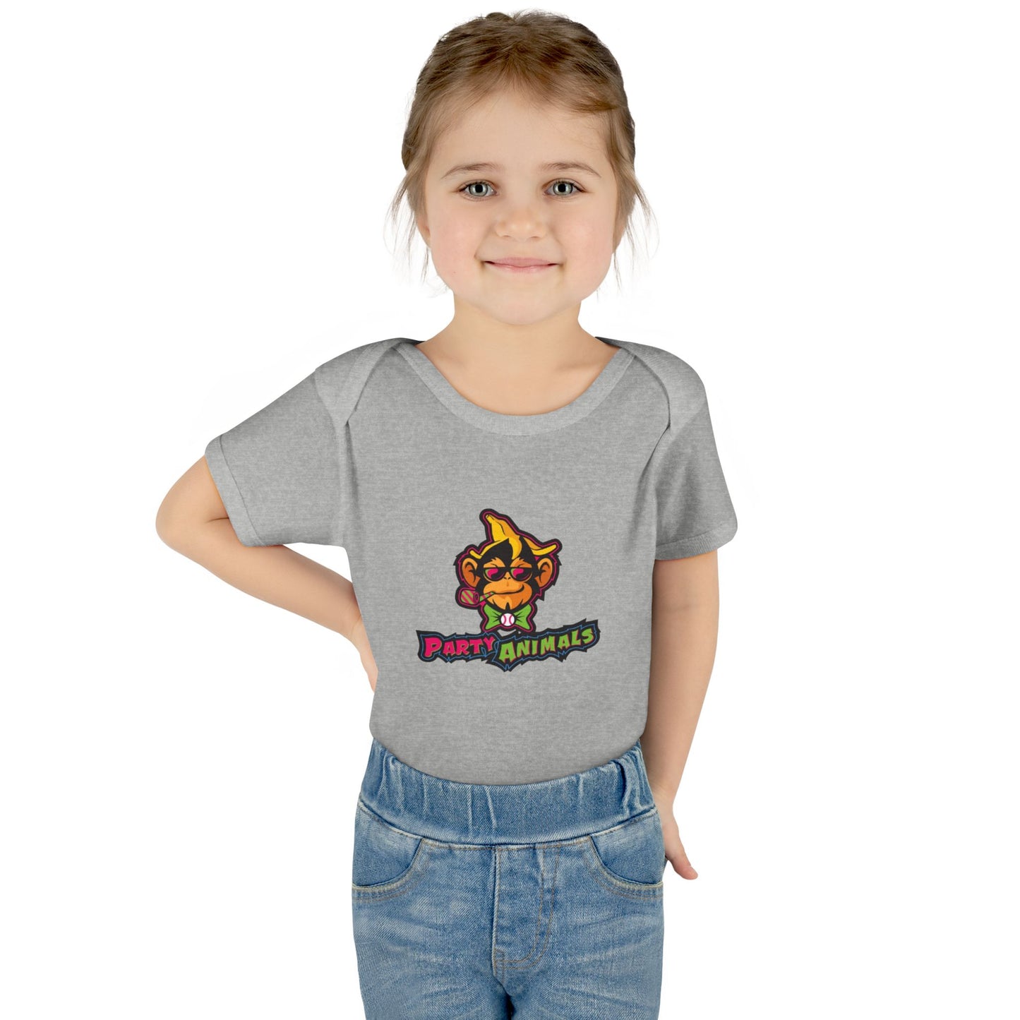 Onesie - Banana Ball League Team Party Animals Infant Baby Rib Bodysuit