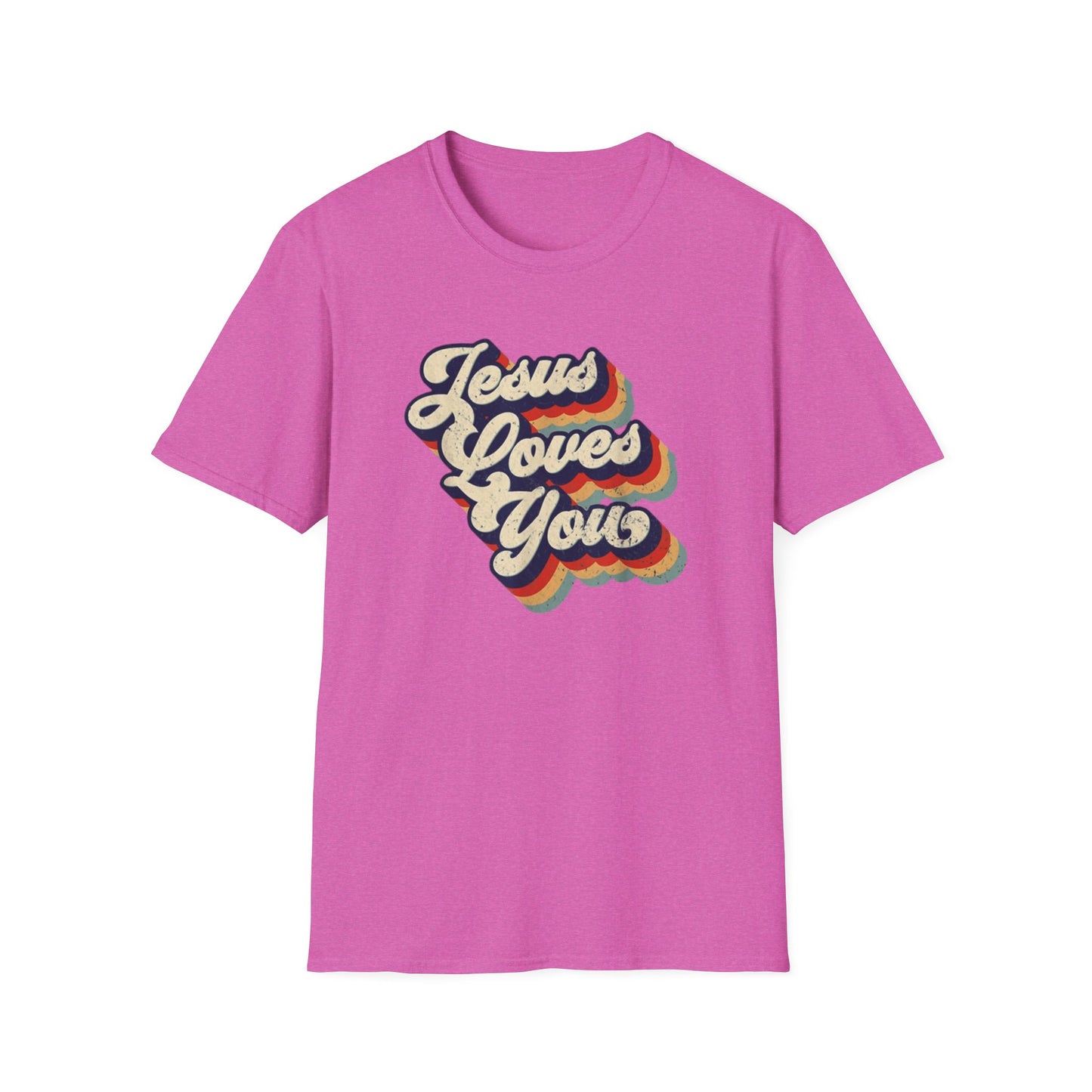 Jesus Loves You - Unisex Softstyle T-Shirt - Fun and Casual Wear for All Occasions