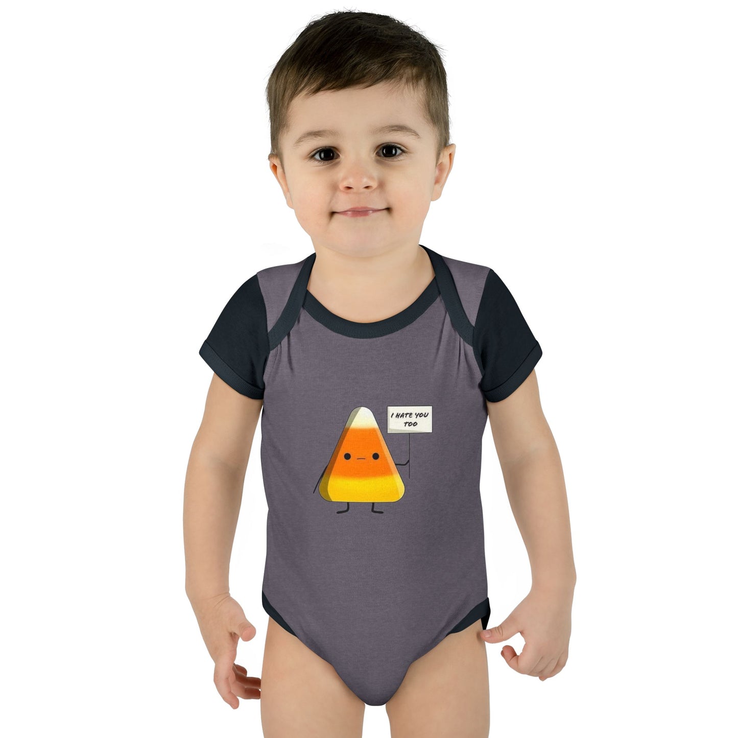 Onesie - Candy Corn I Hate You Too Infant Baby Rib Bodysuit