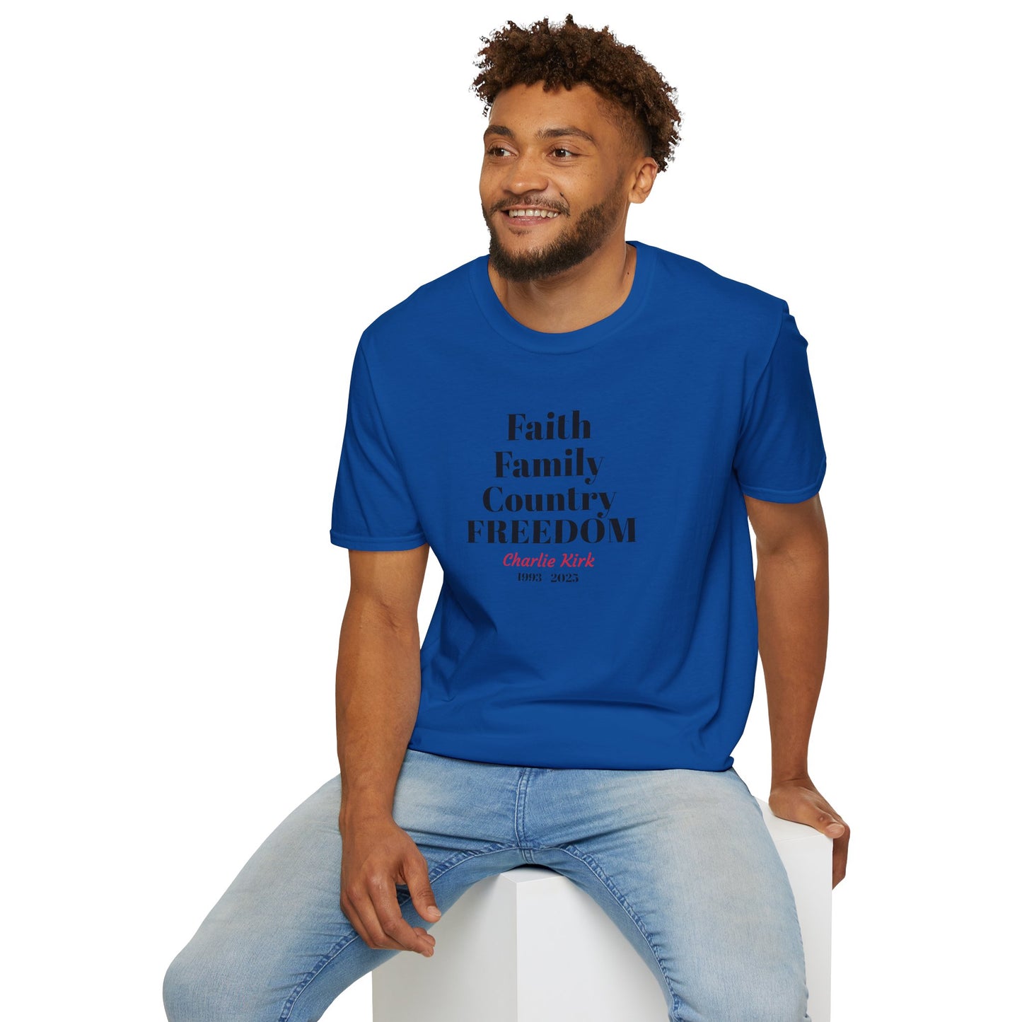 Charlie Kirk Faith Family Country Freedom Unisex T-Shirt