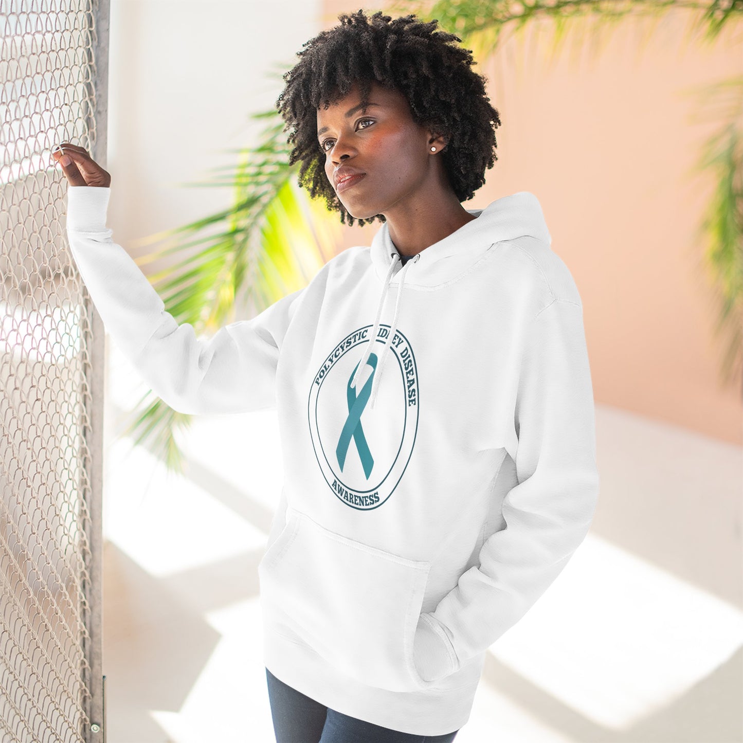 Fleece Hoodie Polycystic Kidney Disease Awareness