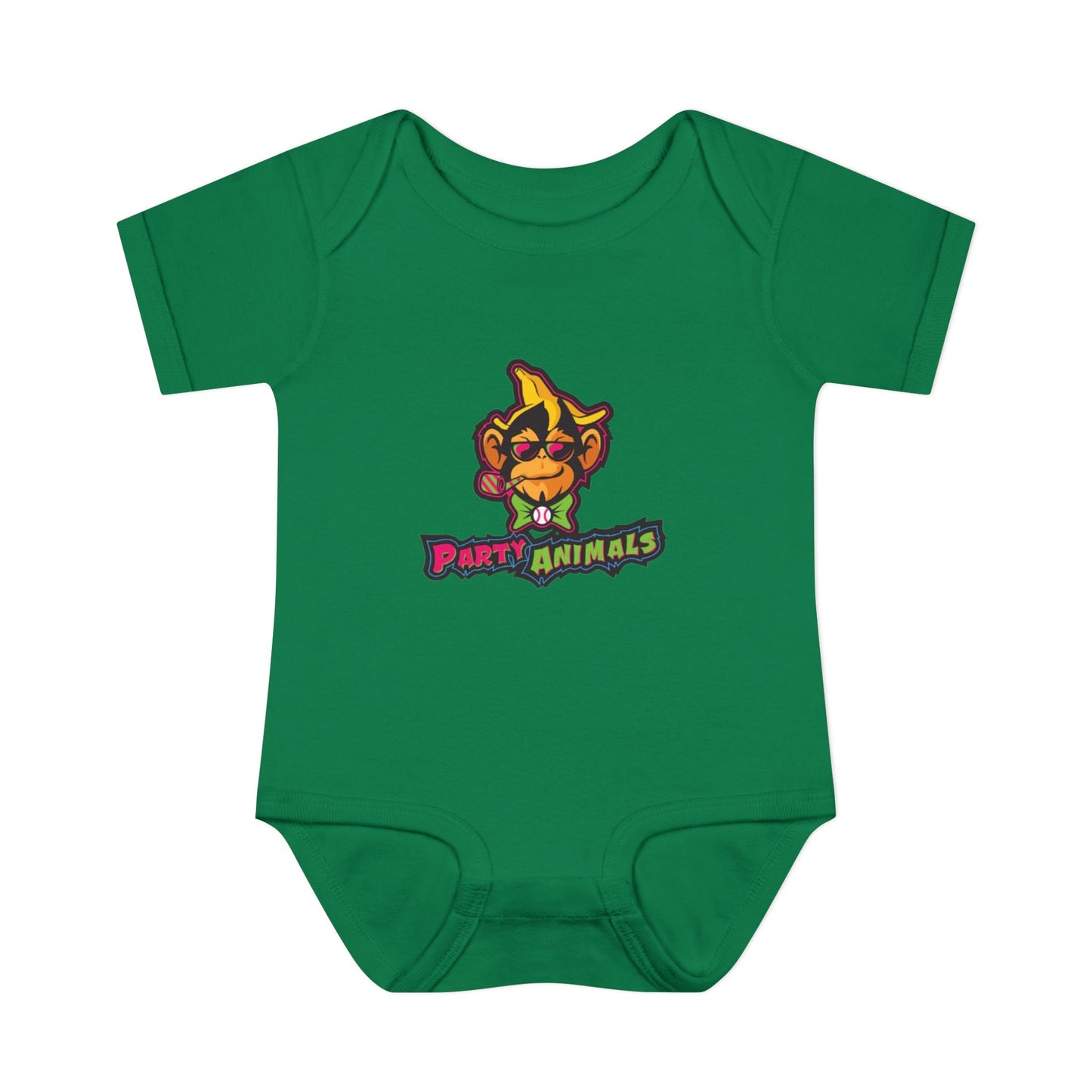 Onesie - Banana Ball League Team Party Animals Infant Baby Rib Bodysuit