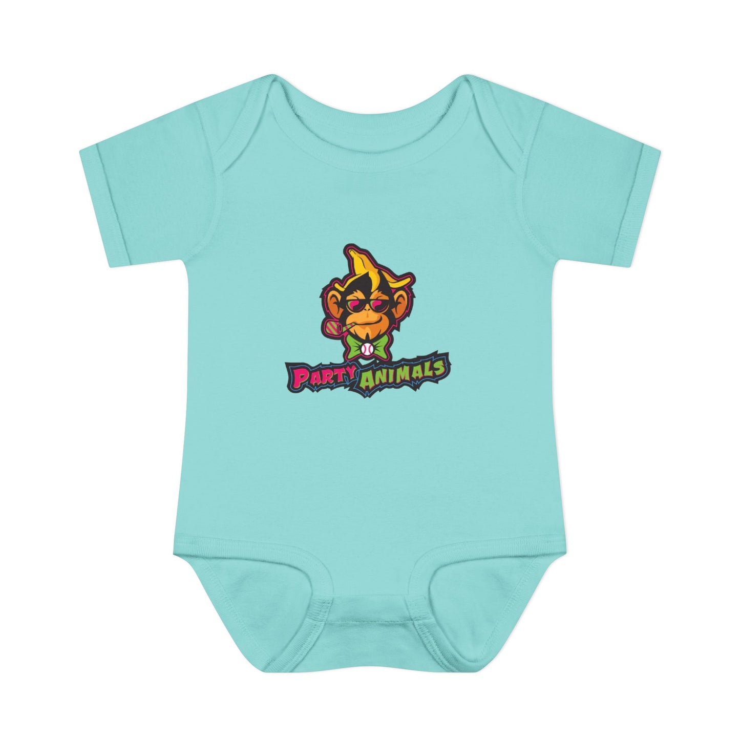 Onesie - Banana Ball League Team Party Animals Infant Baby Rib Bodysuit