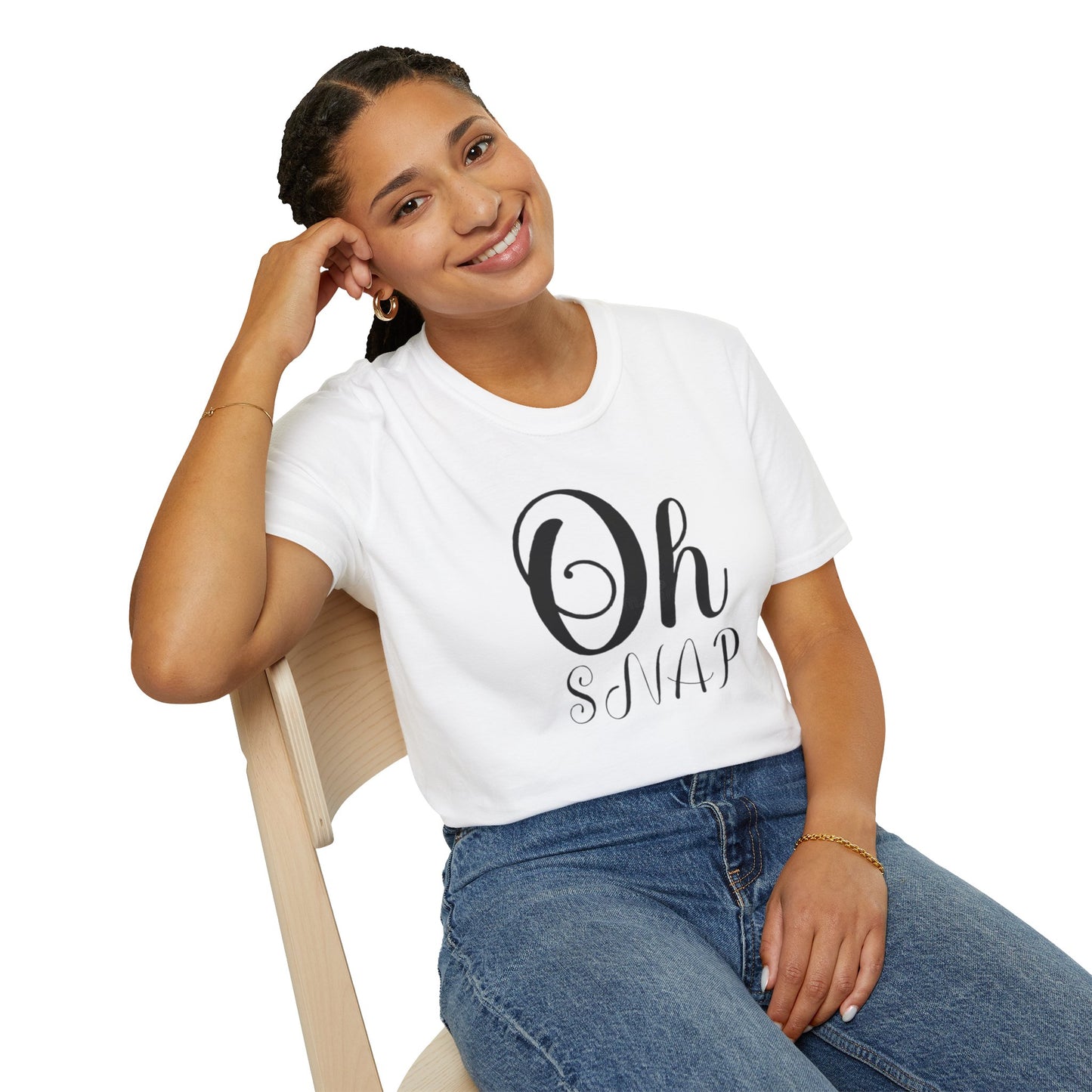 Funny Oh Snap Unisex Softstyle T-Shirt | Cute Gift for Friends, Family, Birthday, Humor, Casual Wear