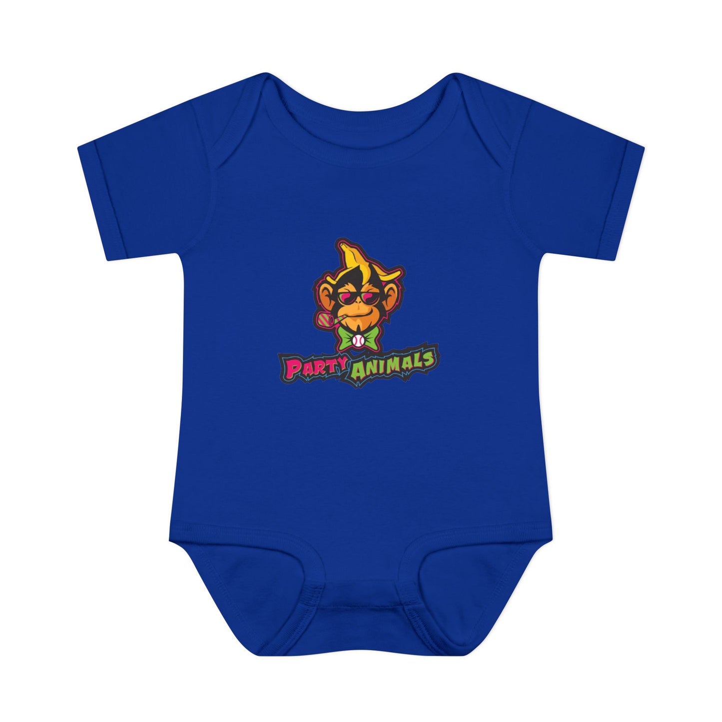 Onesie - Banana Ball League Team Party Animals Infant Baby Rib Bodysuit