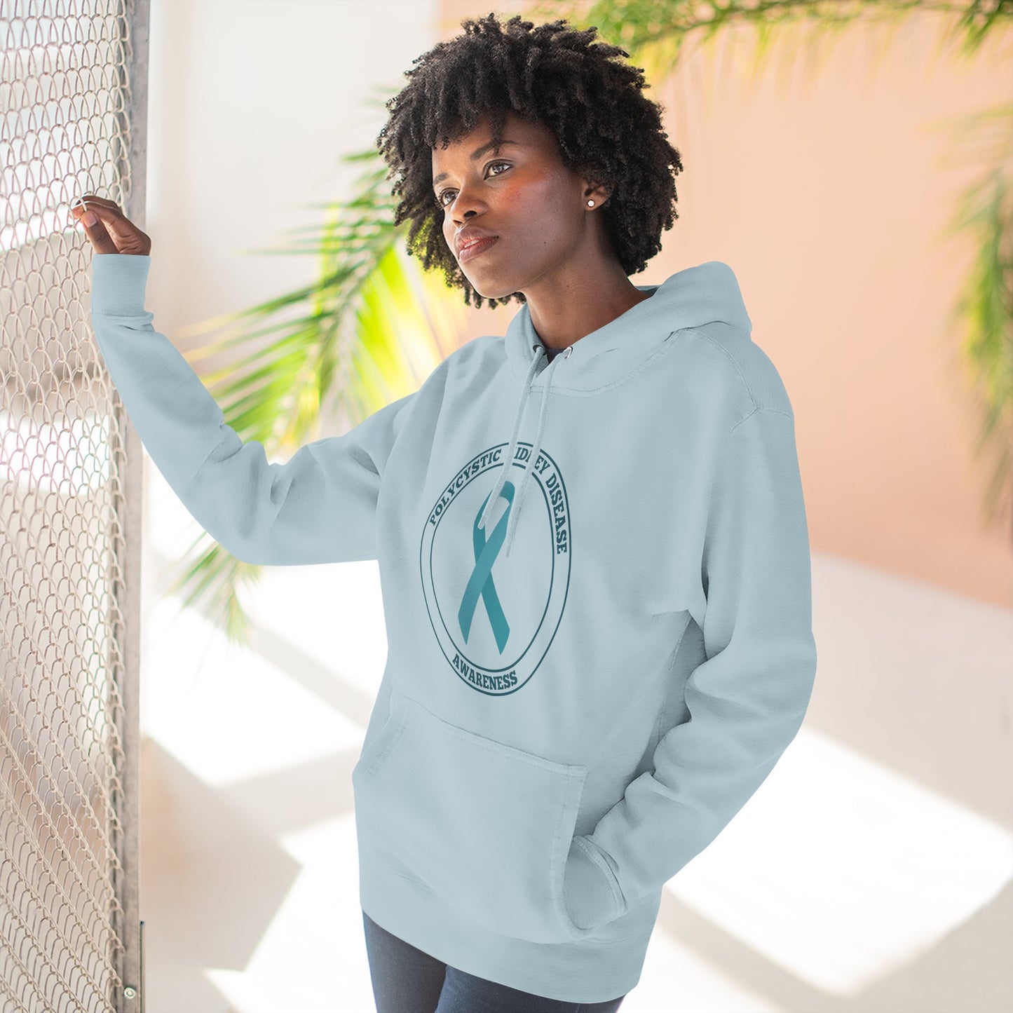 Fleece Hoodie Polycystic Kidney Disease Awareness