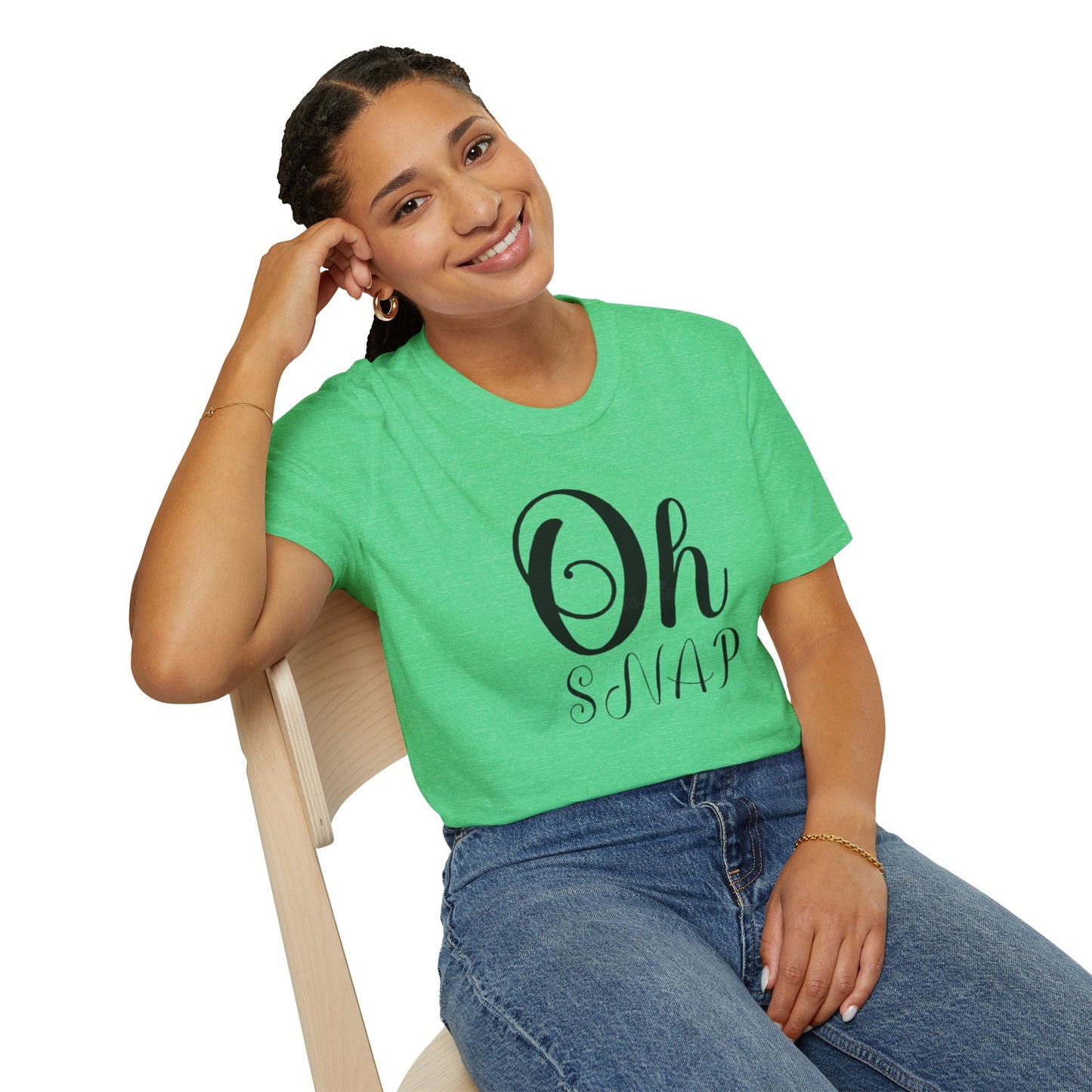 Funny Oh Snap Unisex Softstyle T-Shirt | Cute Gift for Friends, Family, Birthday, Humor, Casual Wear