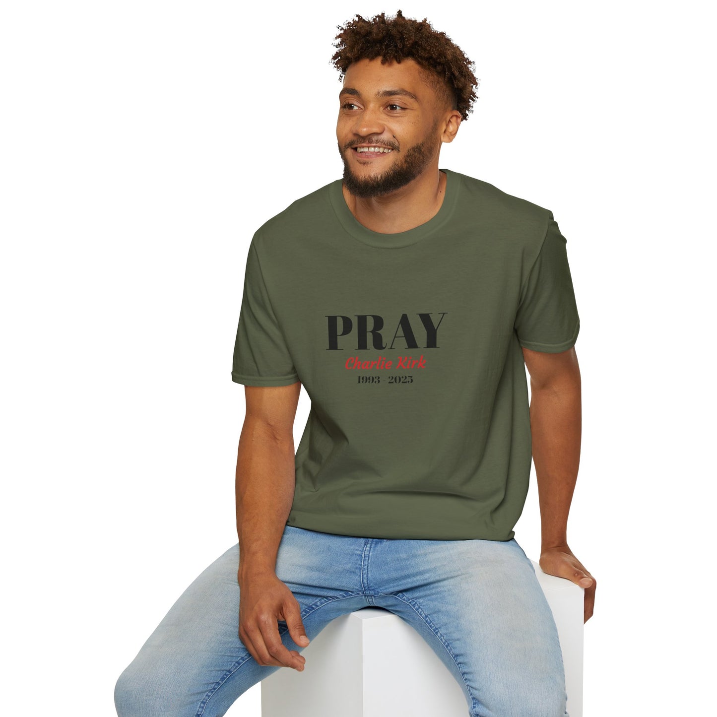 Unisex T-Shirt Charlie Kirk Remembrance Pray Shirt