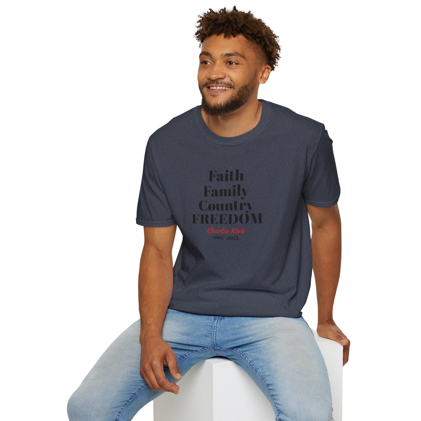 Charlie Kirk Faith Family Country Freedom Unisex T-Shirt