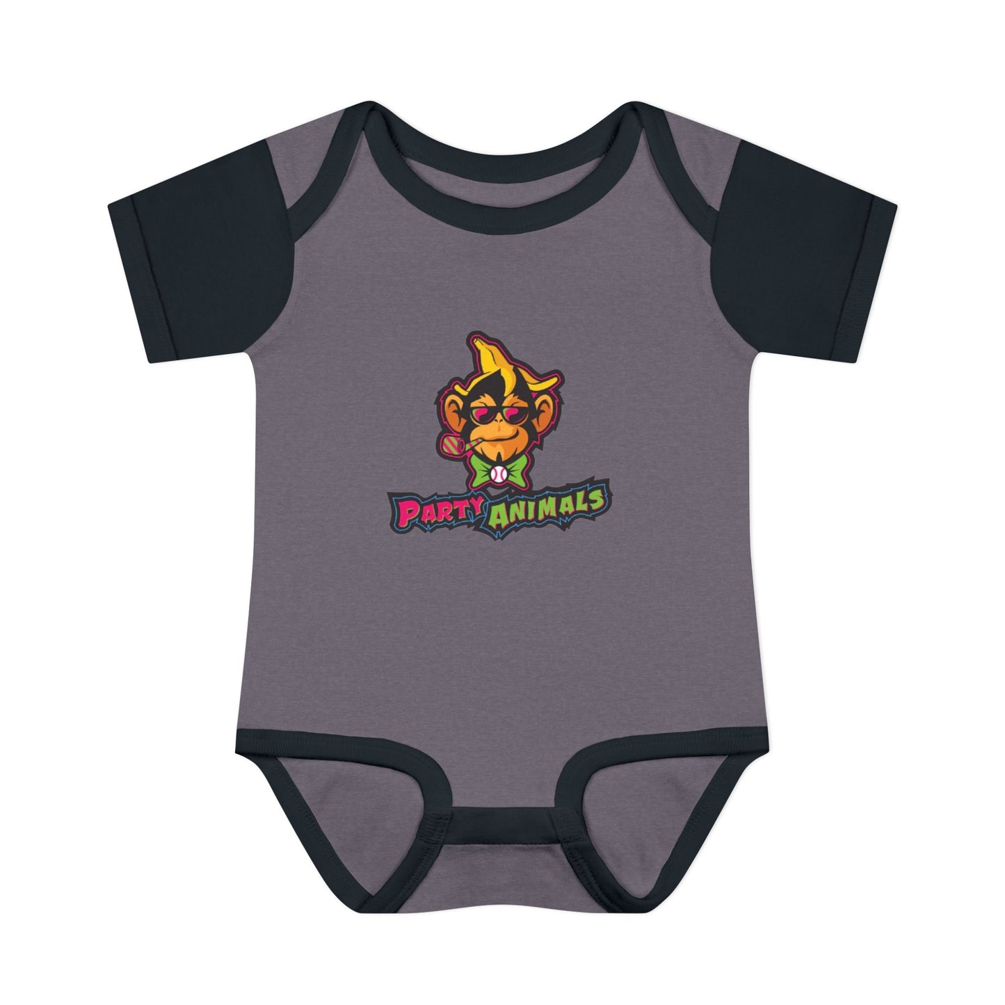 Onesie - Banana Ball League Team Party Animals Infant Baby Rib Bodysuit