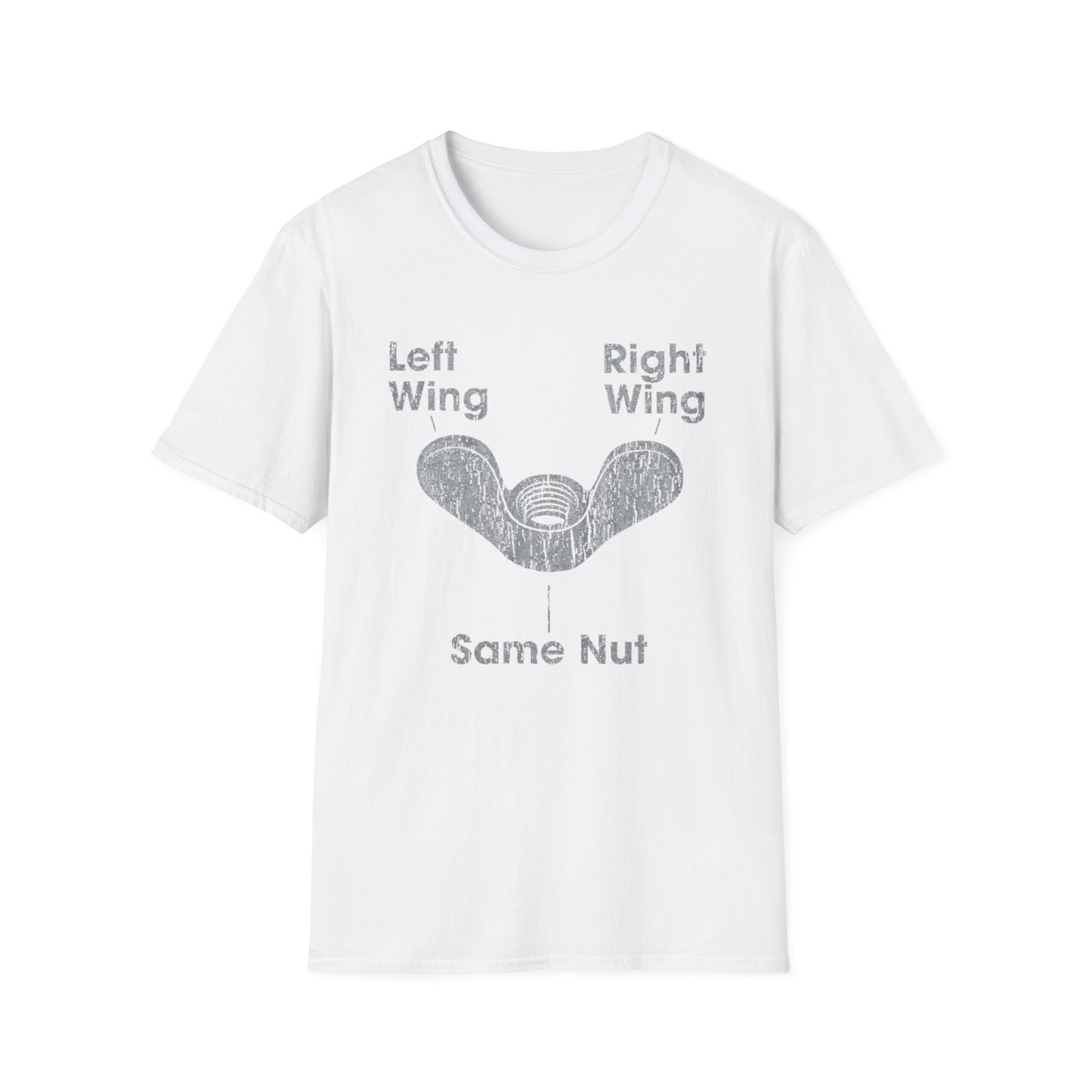 Left Wing Right Wing Same Nut - Unisex Softstyle T-Shirt