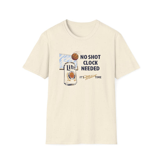 Miller Lite "No Shot Clock Needed" Basketball T-Shirt