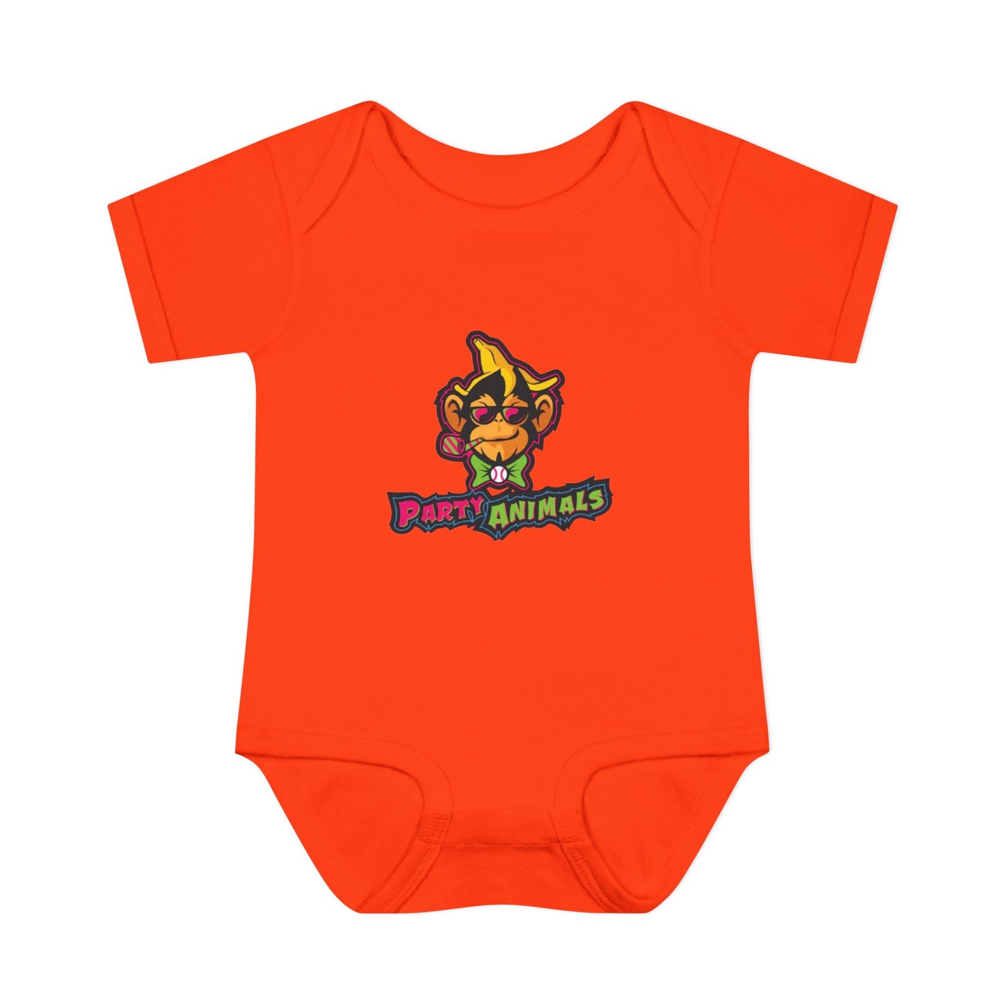 Onesie - Banana Ball League Team Party Animals Infant Baby Rib Bodysuit
