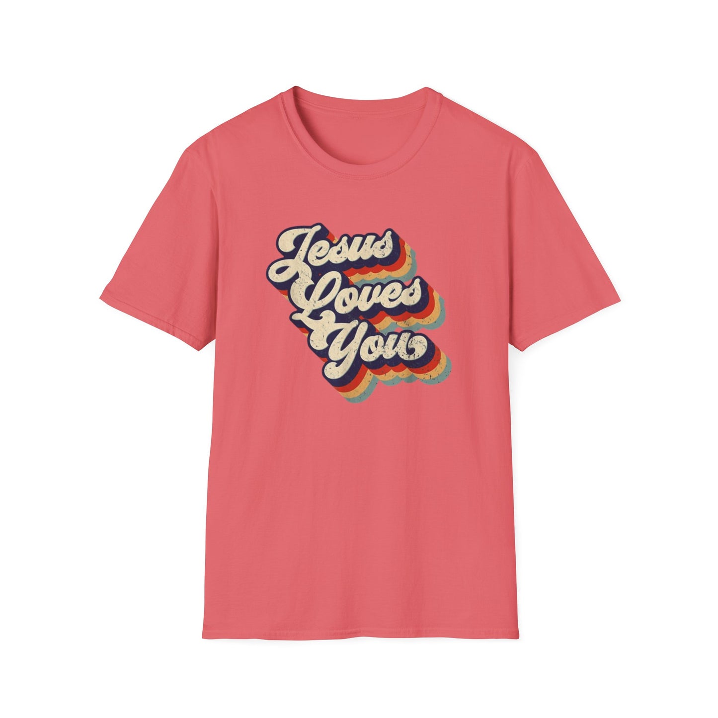 Jesus Loves You - Unisex Softstyle T-Shirt - Fun and Casual Wear for All Occasions