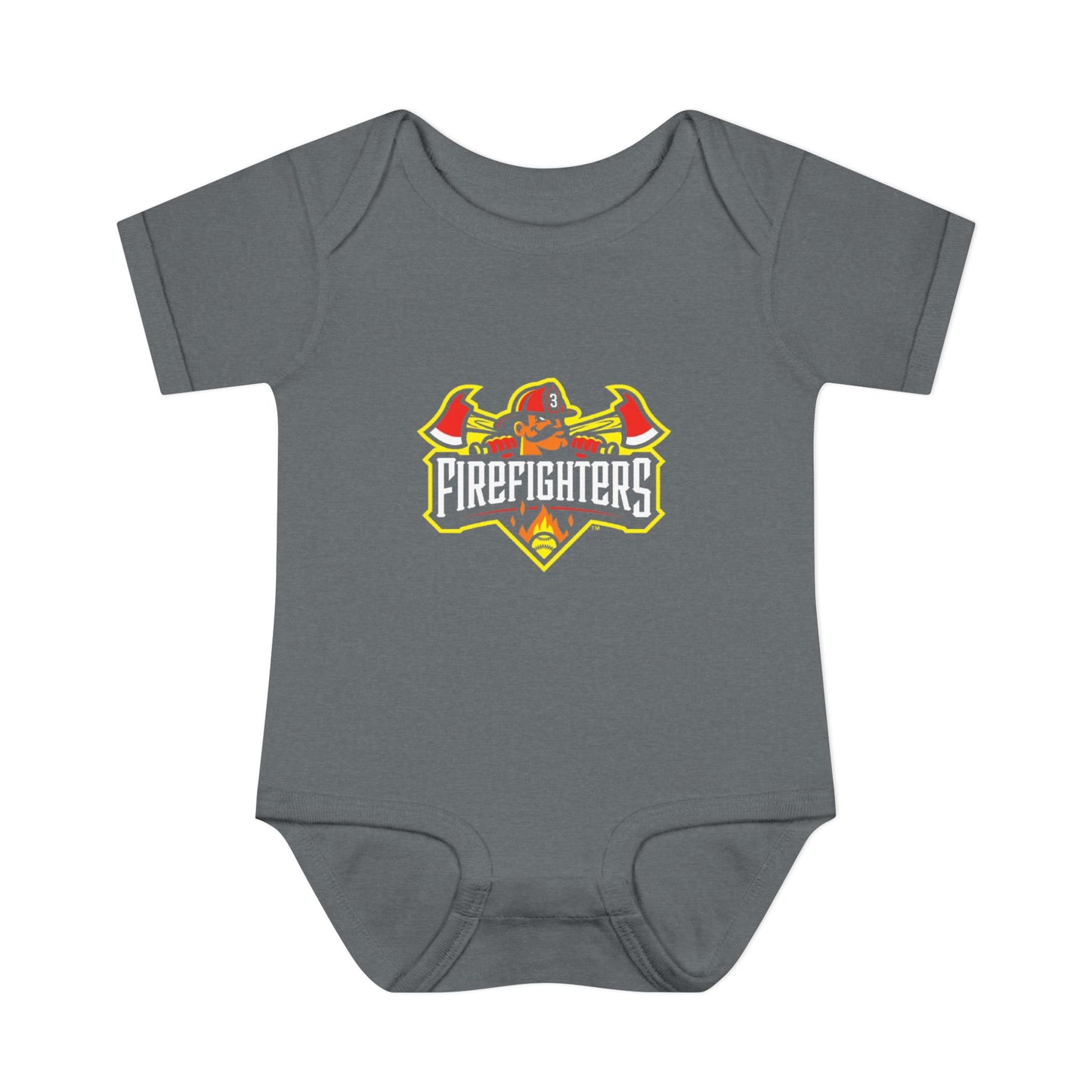 Baby Onesie - Banana Ball League Team Firefighters Design