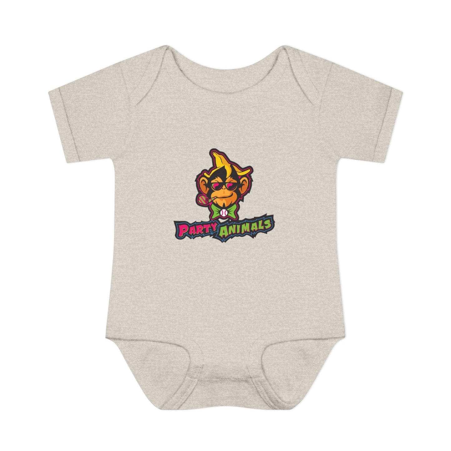 Onesie - Banana Ball League Team Party Animals Infant Baby Rib Bodysuit