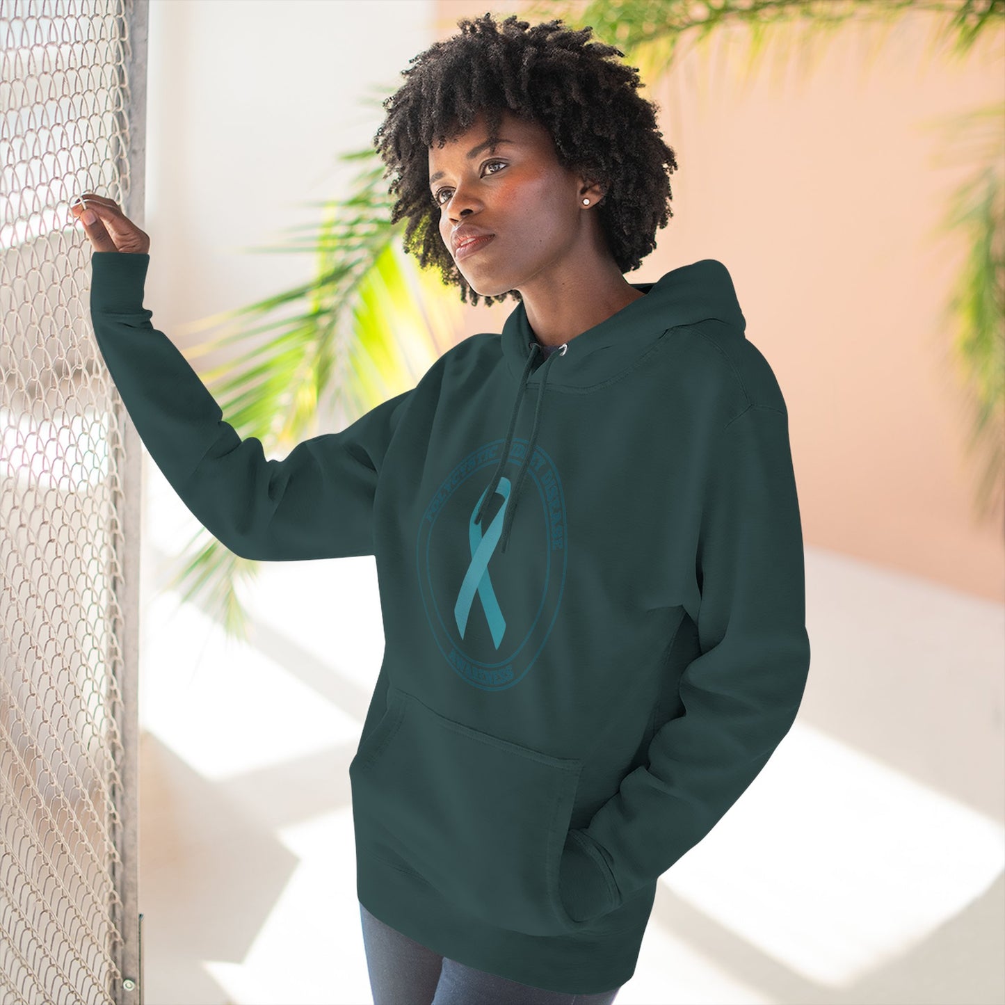 Fleece Hoodie Polycystic Kidney Disease Awareness