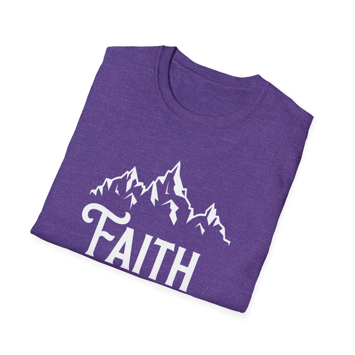 Faith can move mountains - Unisex Softstyle T-Shirt