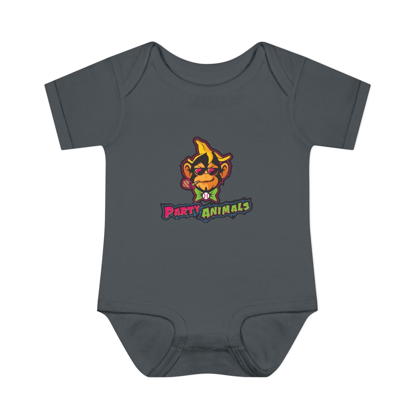 Onesie - Banana Ball League Team Party Animals Infant Baby Rib Bodysuit