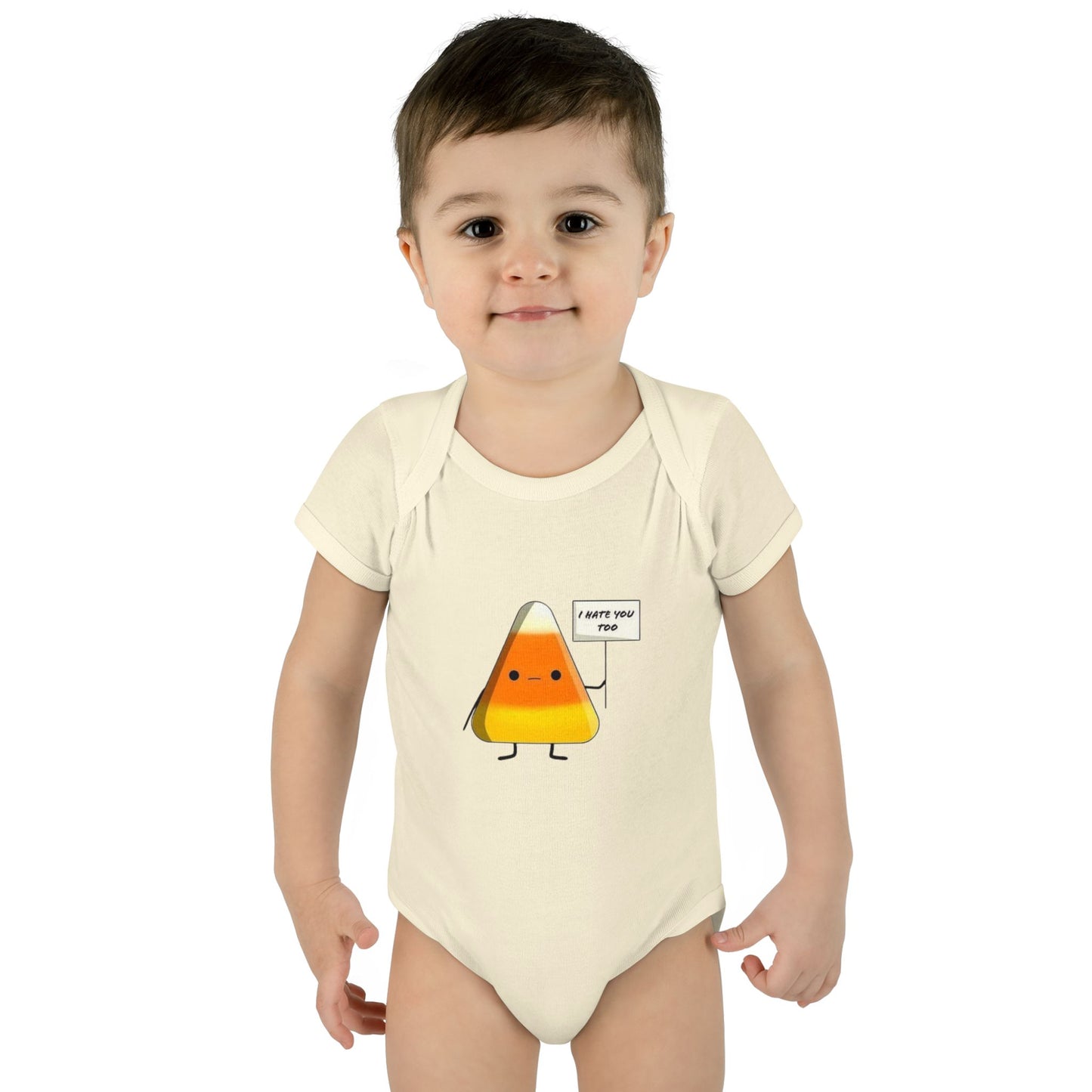 Onesie - Candy Corn I Hate You Too Infant Baby Rib Bodysuit
