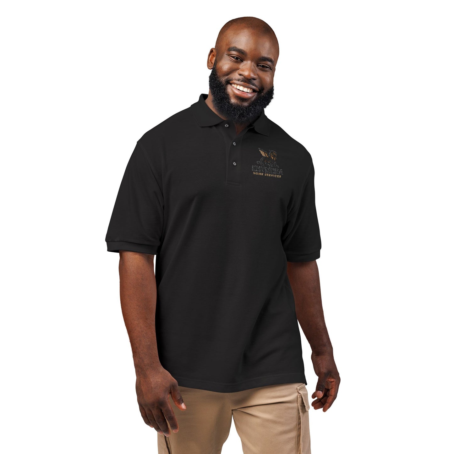 Khymera Home Services Elegant Embroidered Unisex Polo Shirt