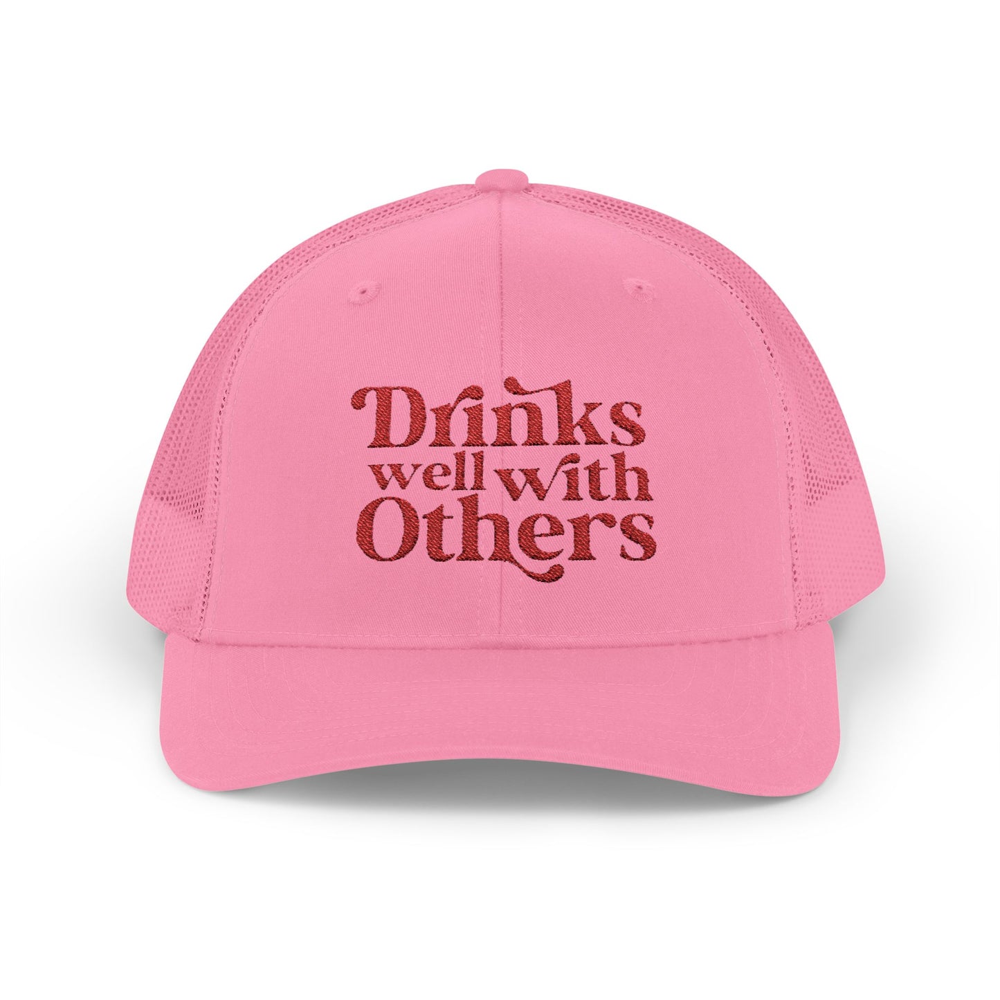 Humorous Snapback Trucker Cap - Perfect for Parties, Gatherings, and Gifts, Drinks Well with Others, Fun Hat, Funny Gift Idea, Casual Style
