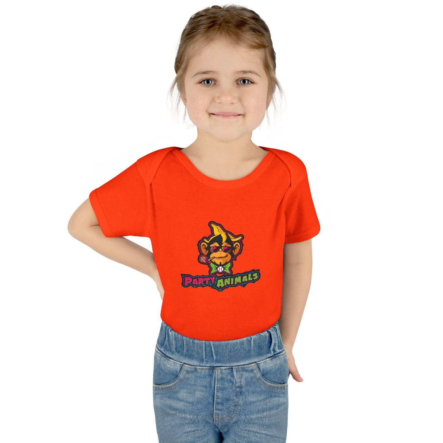 Onesie - Banana Ball League Team Party Animals Infant Baby Rib Bodysuit