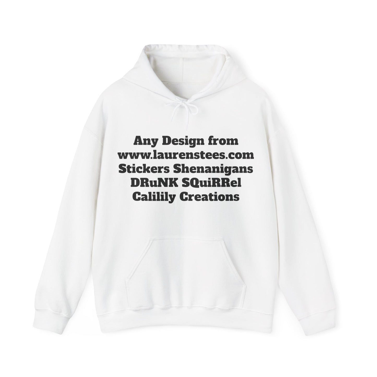 Custom or Any Design on Site Hoodie FRONT AND BACK DESIGNS - Unisex Heavy Blend™ Hooded Sweatshirt