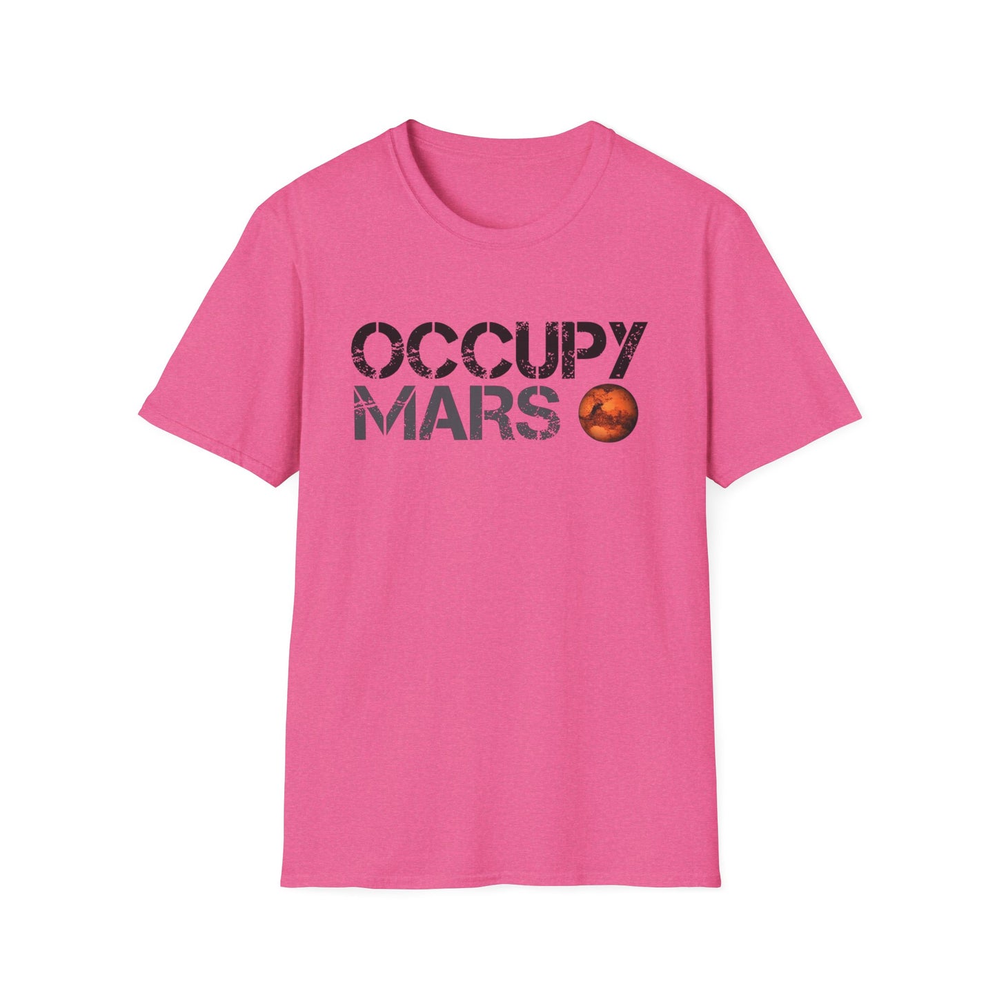 Occupy Mars Unisex Softstyle T-Shirt | Space Enthusiast Apparel