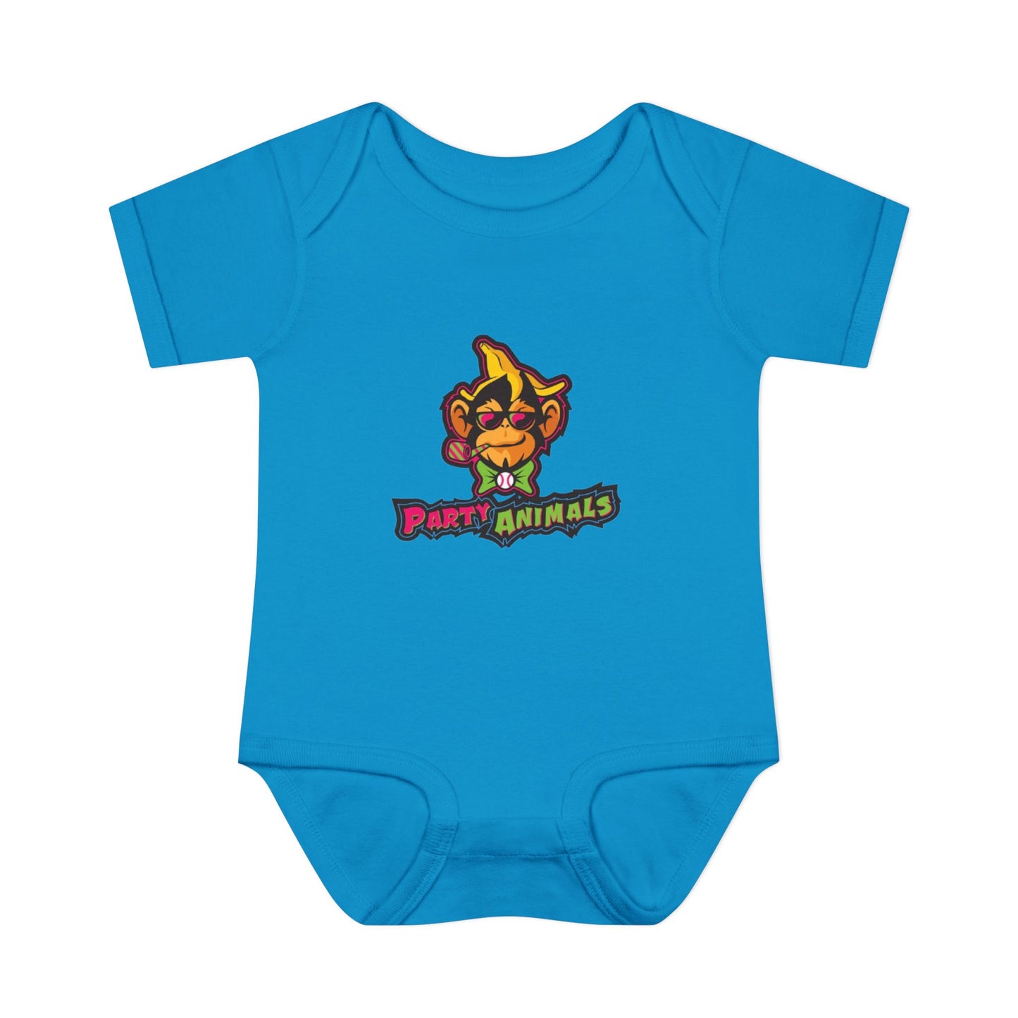 Onesie - Banana Ball League Team Party Animals Infant Baby Rib Bodysuit