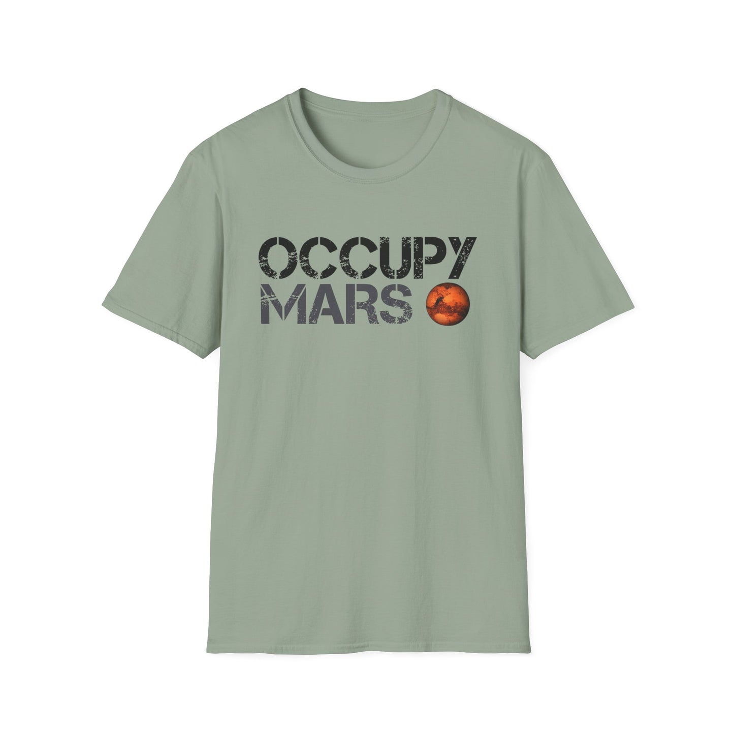 Occupy Mars Unisex Softstyle T-Shirt | Space Enthusiast Apparel