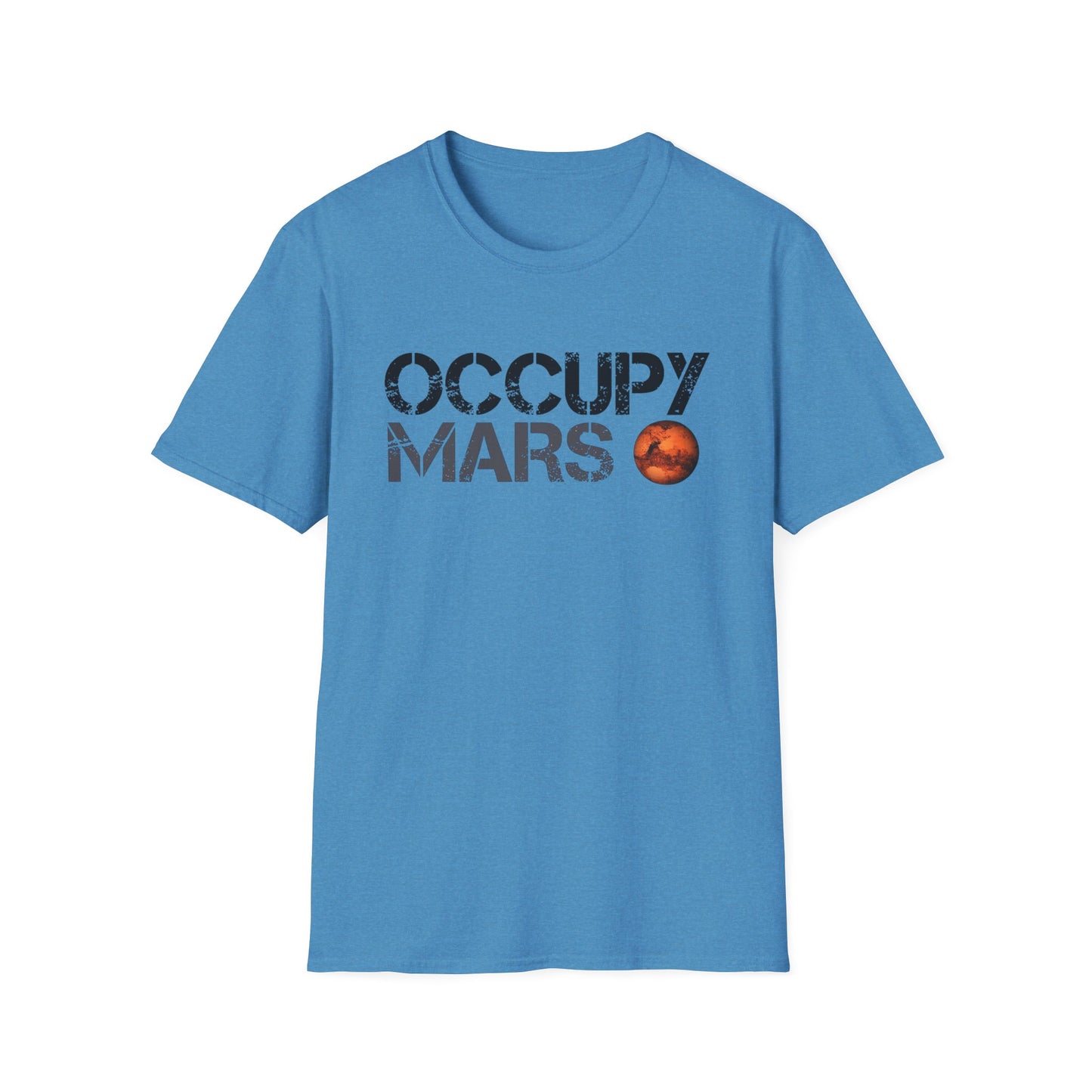 Occupy Mars Unisex Softstyle T-Shirt | Space Enthusiast Apparel