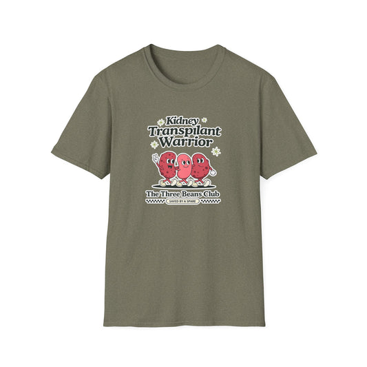Kidney Transplant Warrior T-Shirt — The Three Beans Club Support Tee