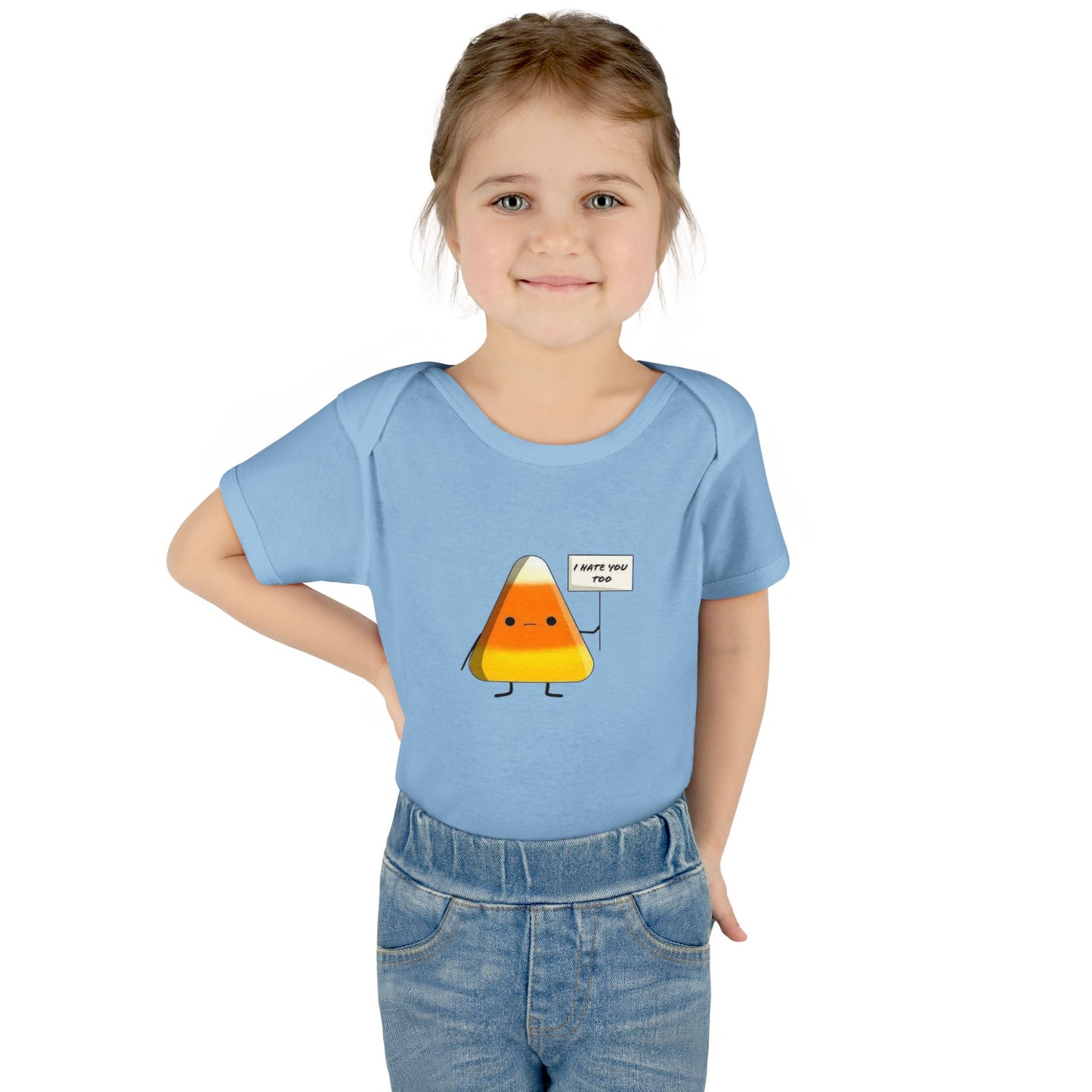 Onesie - Candy Corn I Hate You Too Infant Baby Rib Bodysuit