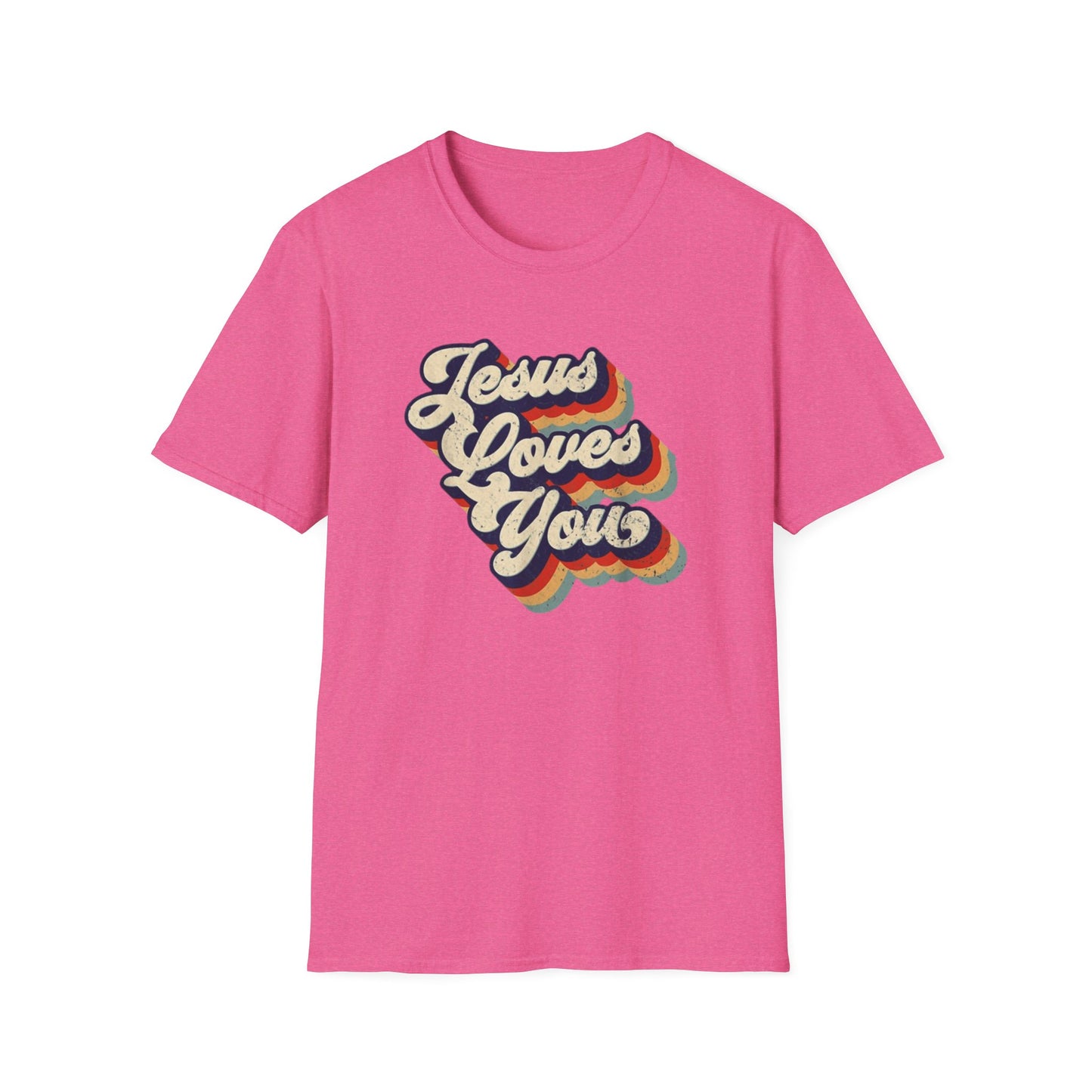 Jesus Loves You - Unisex Softstyle T-Shirt - Fun and Casual Wear for All Occasions