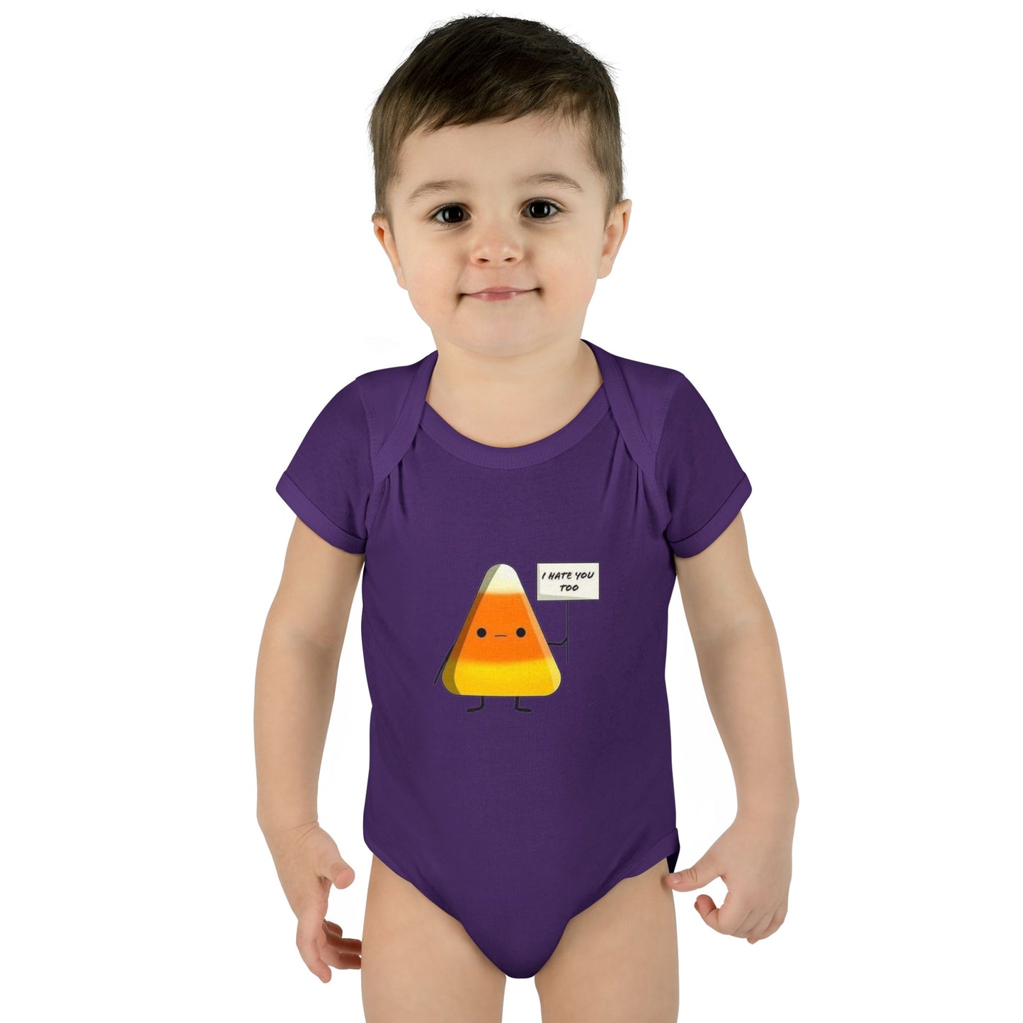 Onesie - Candy Corn I Hate You Too Infant Baby Rib Bodysuit
