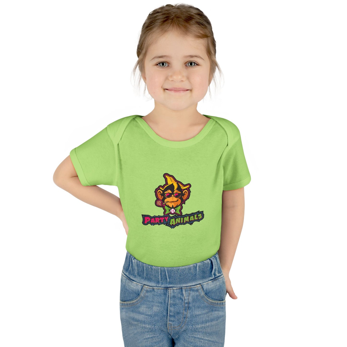 Onesie - Banana Ball League Team Party Animals Infant Baby Rib Bodysuit